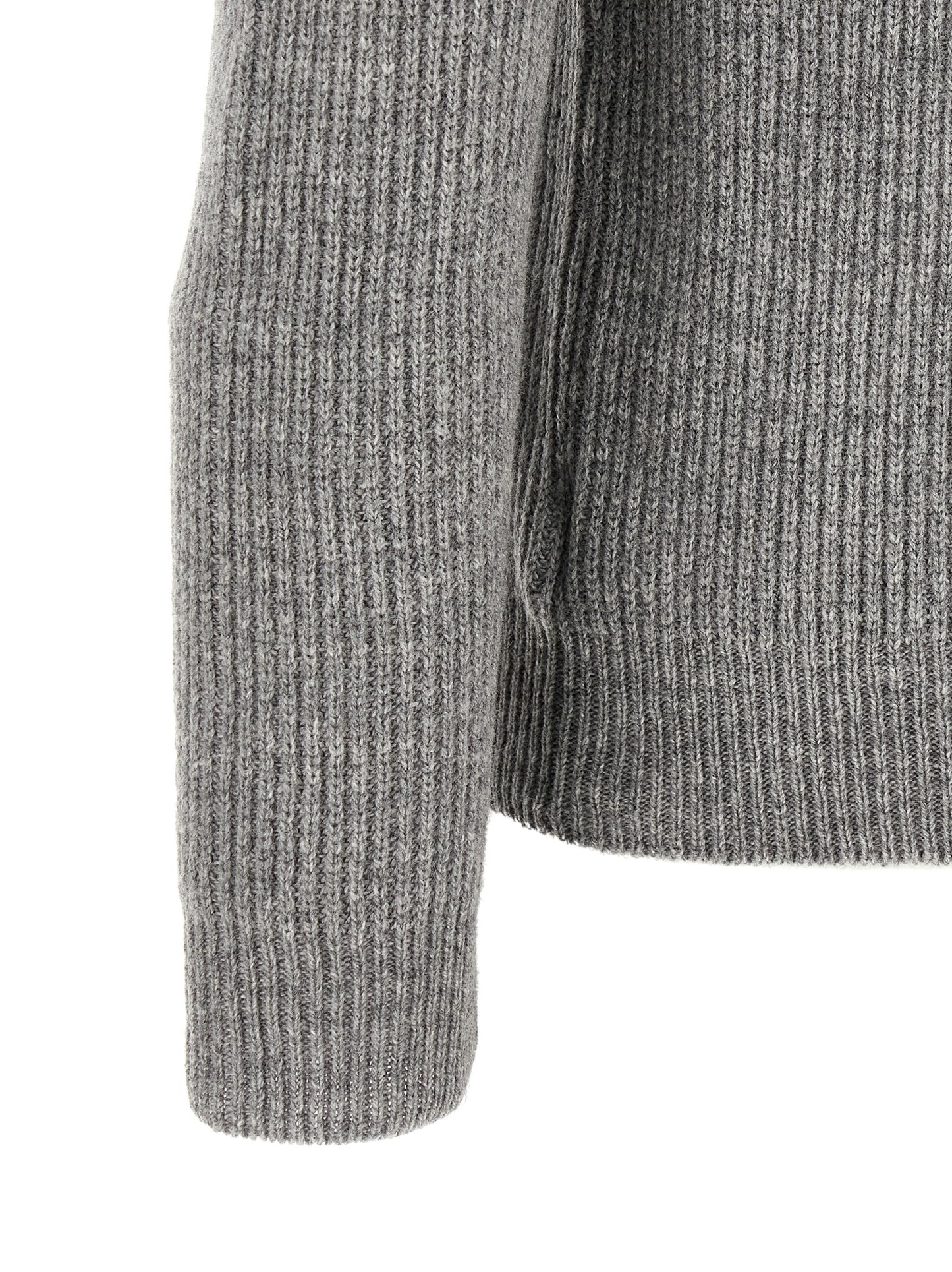 Gray Virgin Wool Cardigan