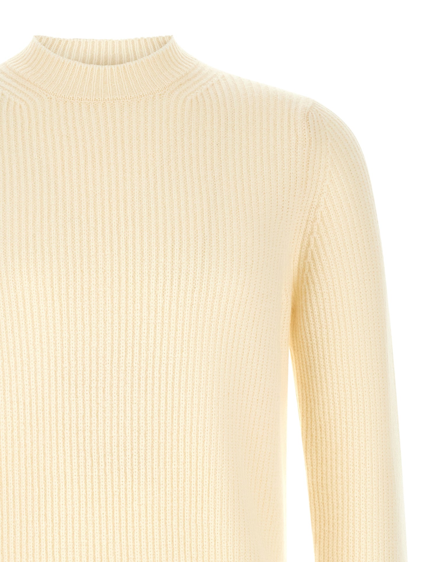White Virgin Wool Cardigan