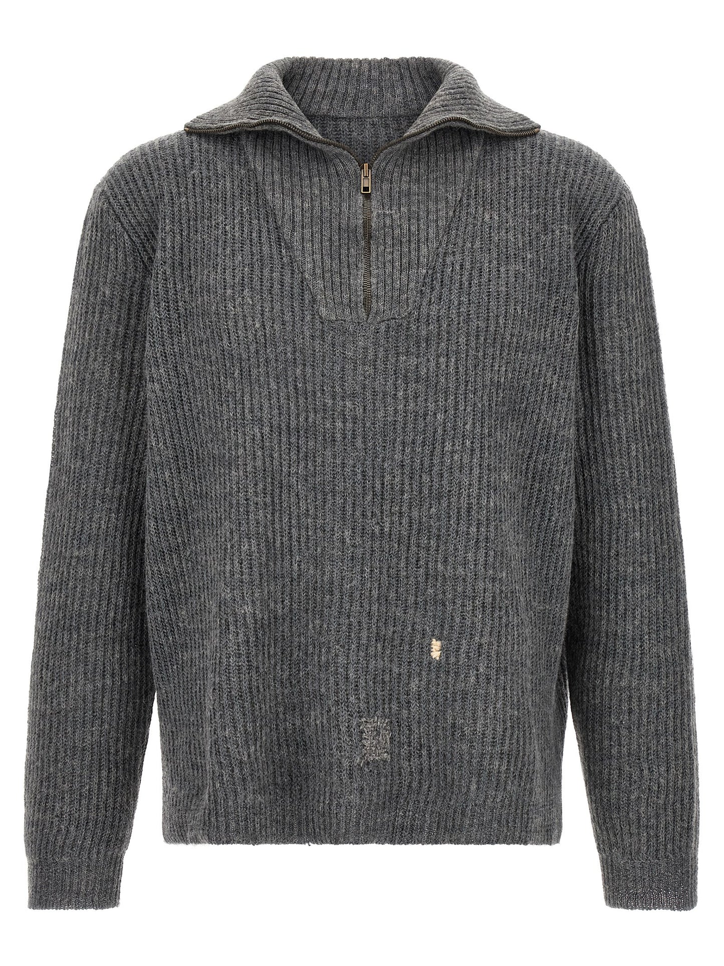 Gray Linen Cardigan