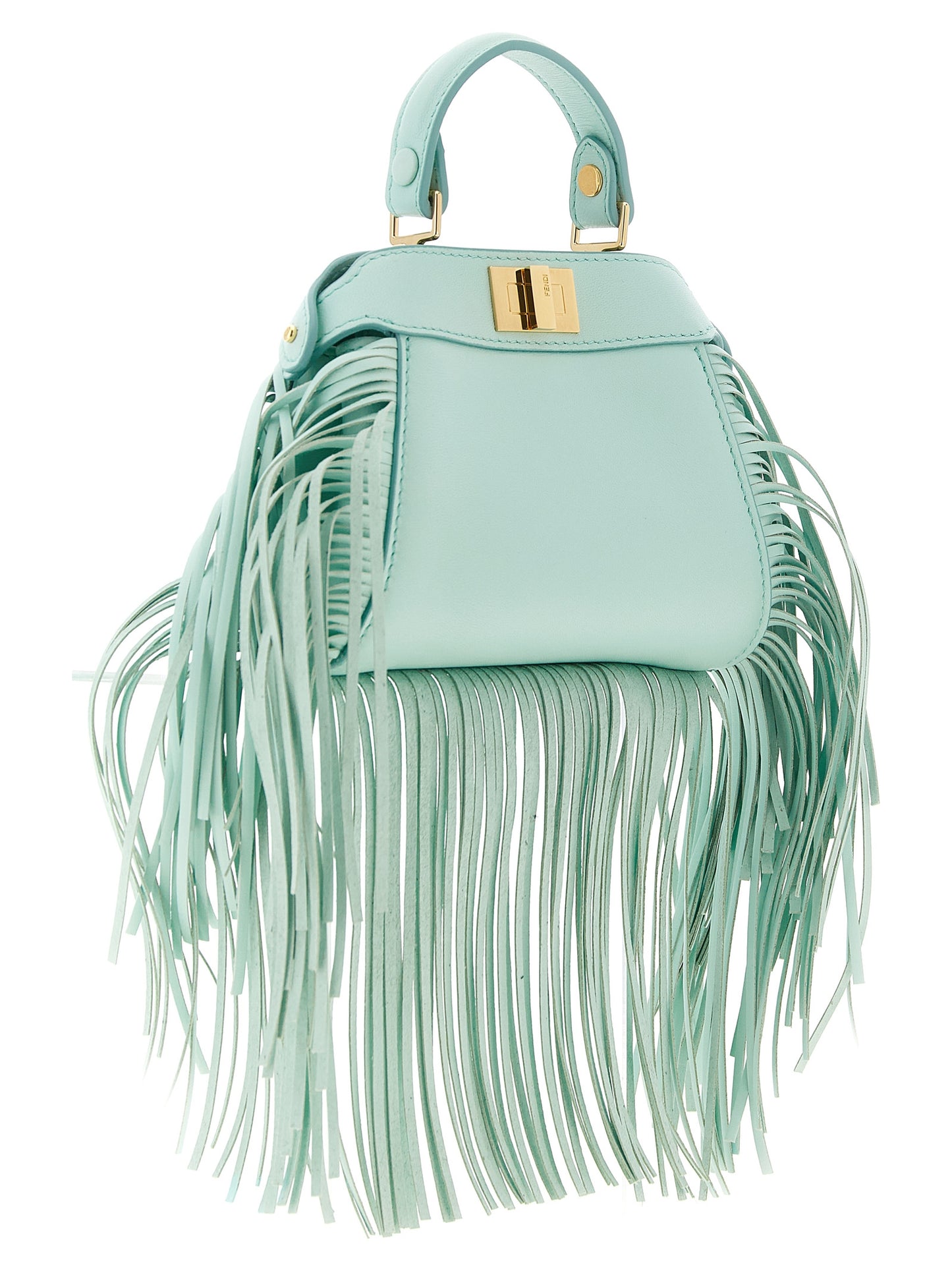 Bicolor Lamb Leather Handbag