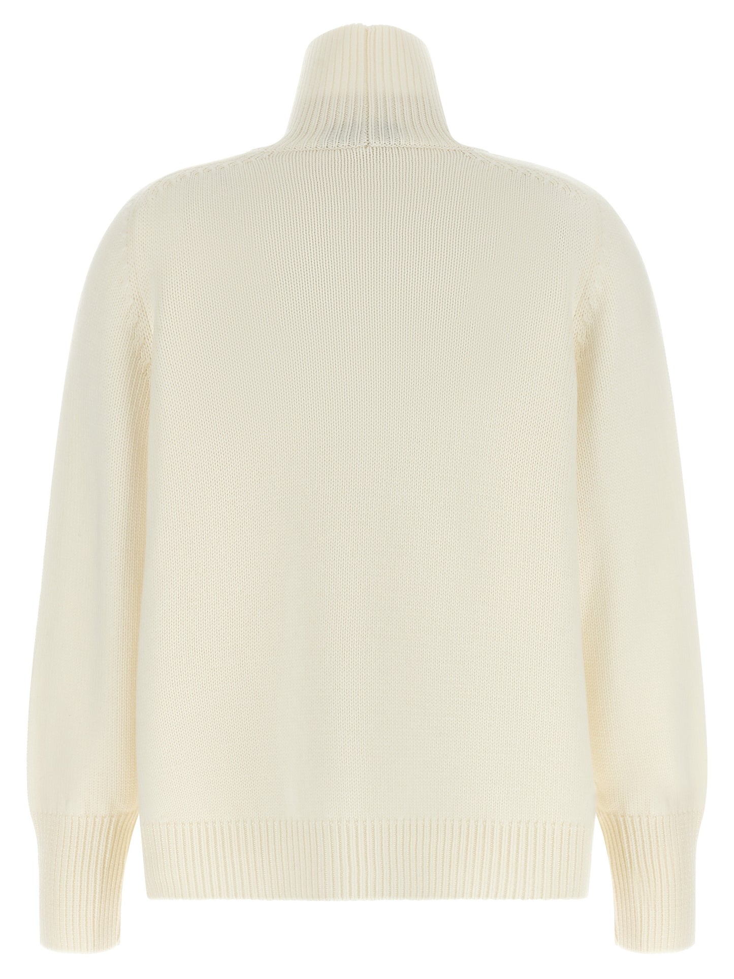 White Virgin Wool Cardigan
