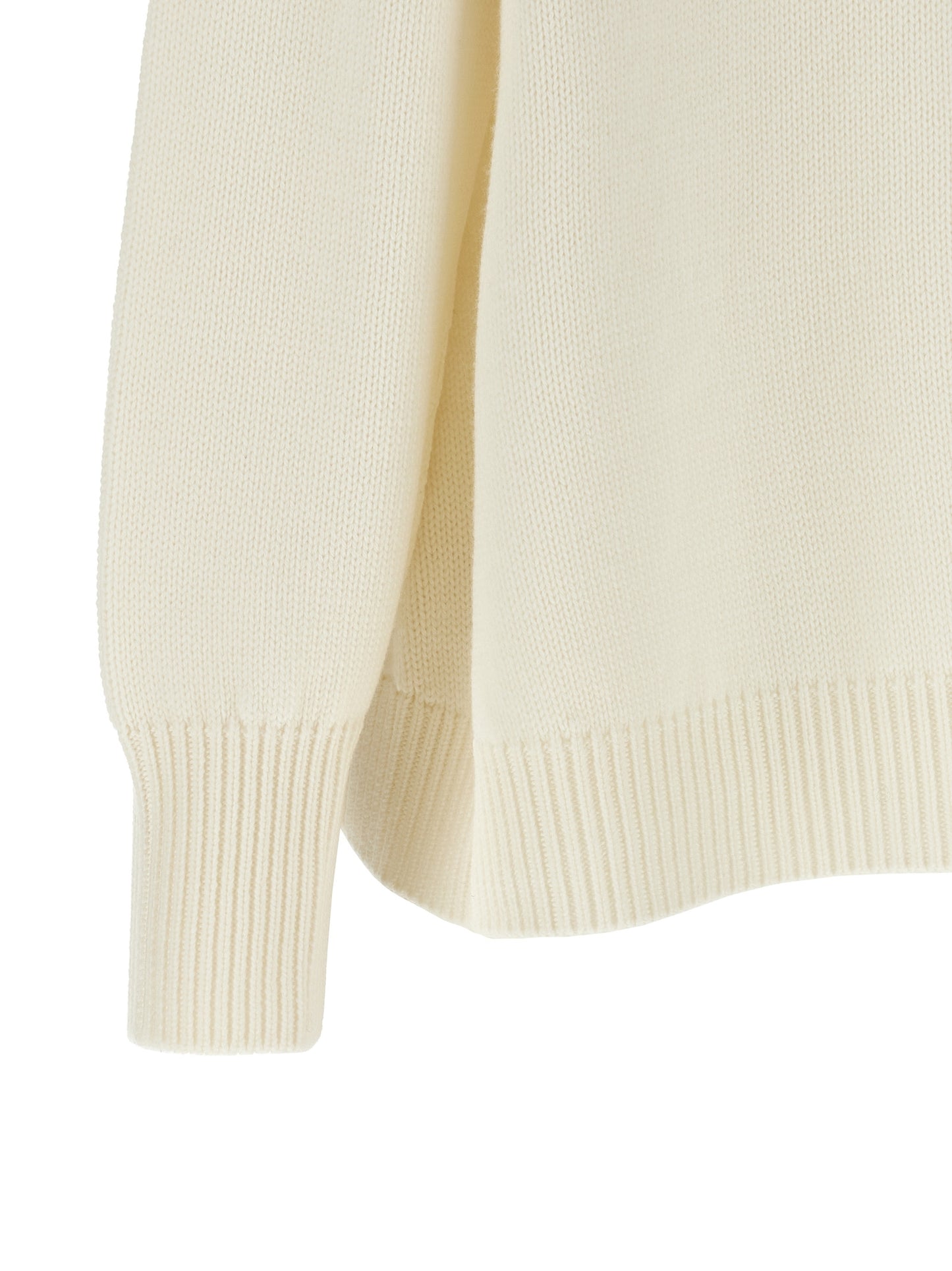 White Virgin Wool Cardigan