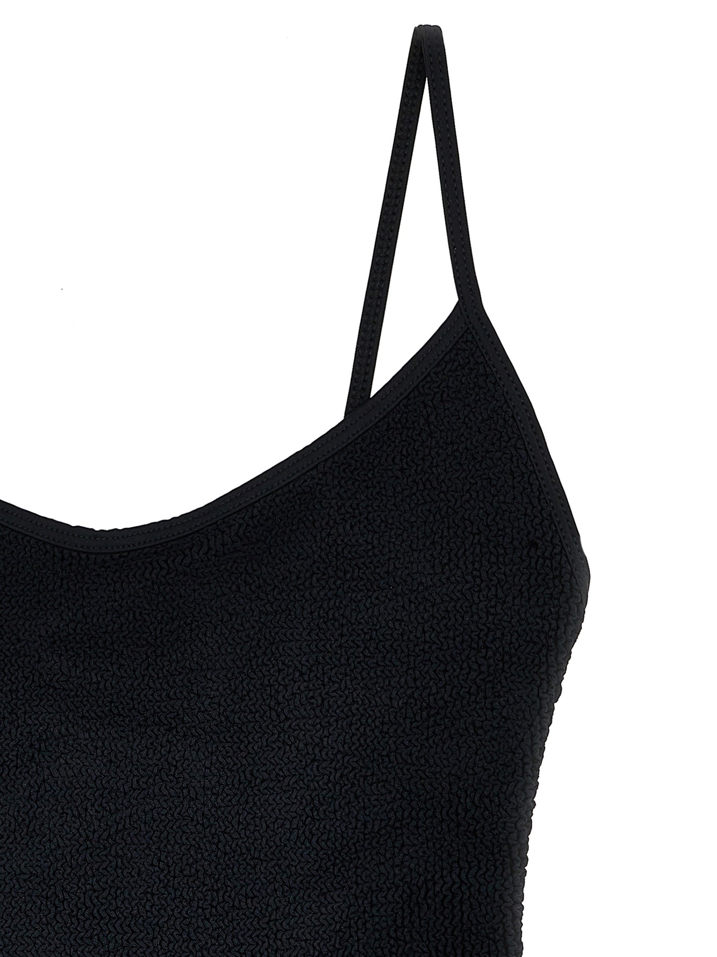 Black Polyamide One-Piece Swimsuit