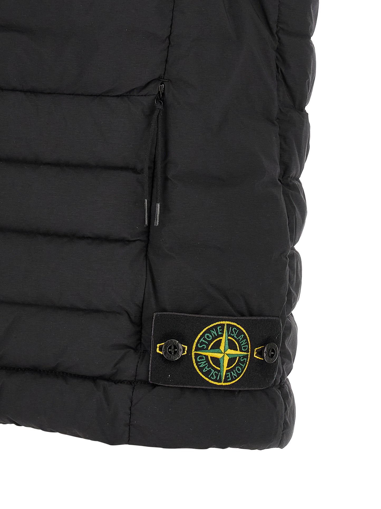 Black Polyamide Sleeveless Jacket