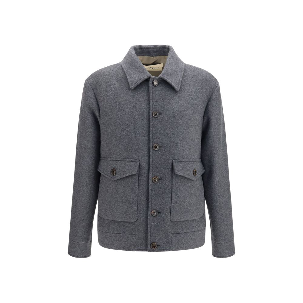 Gray Wool Oves Aries Full-Length Jacket
