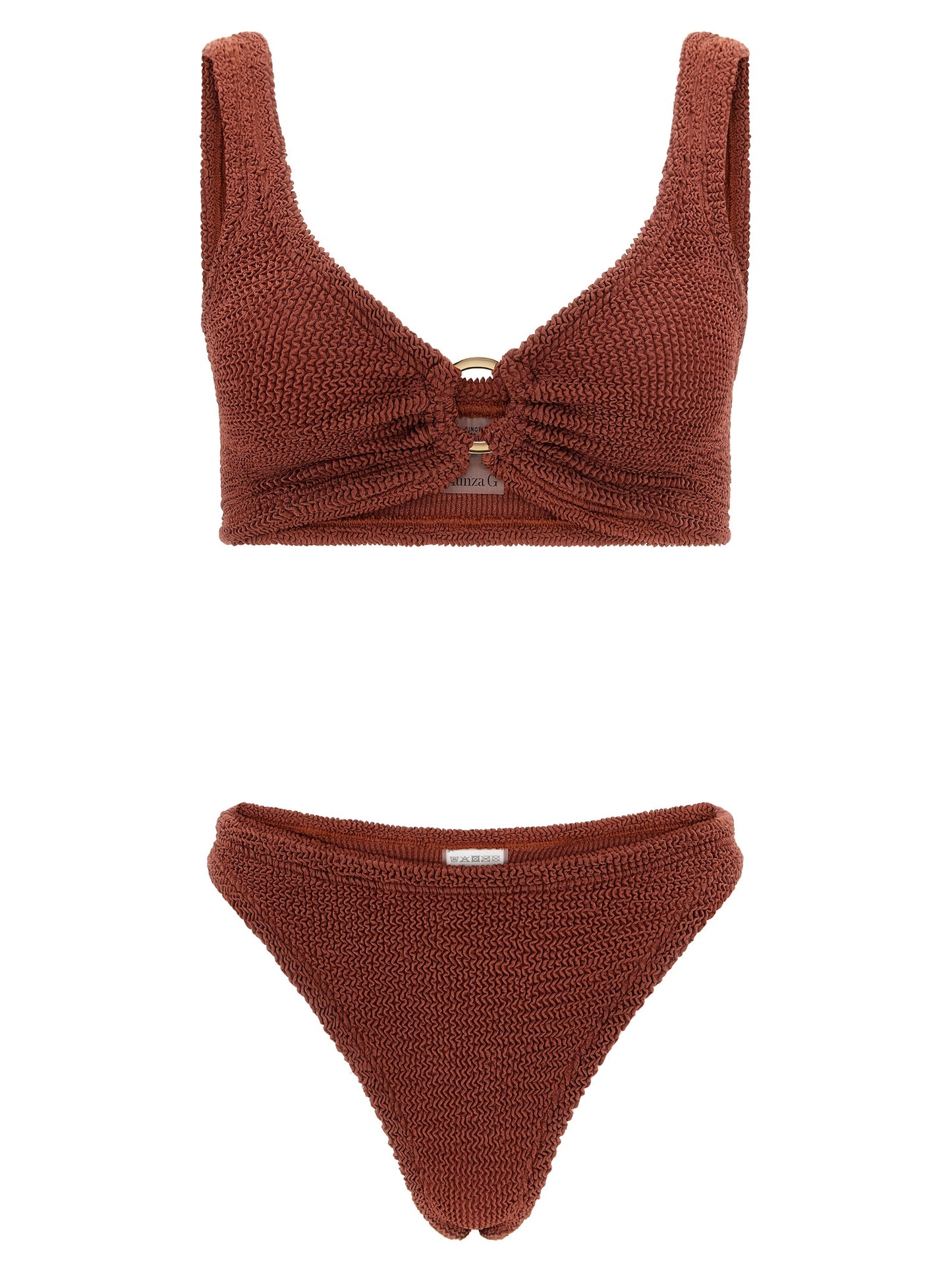 Brown Polyamide Bikini