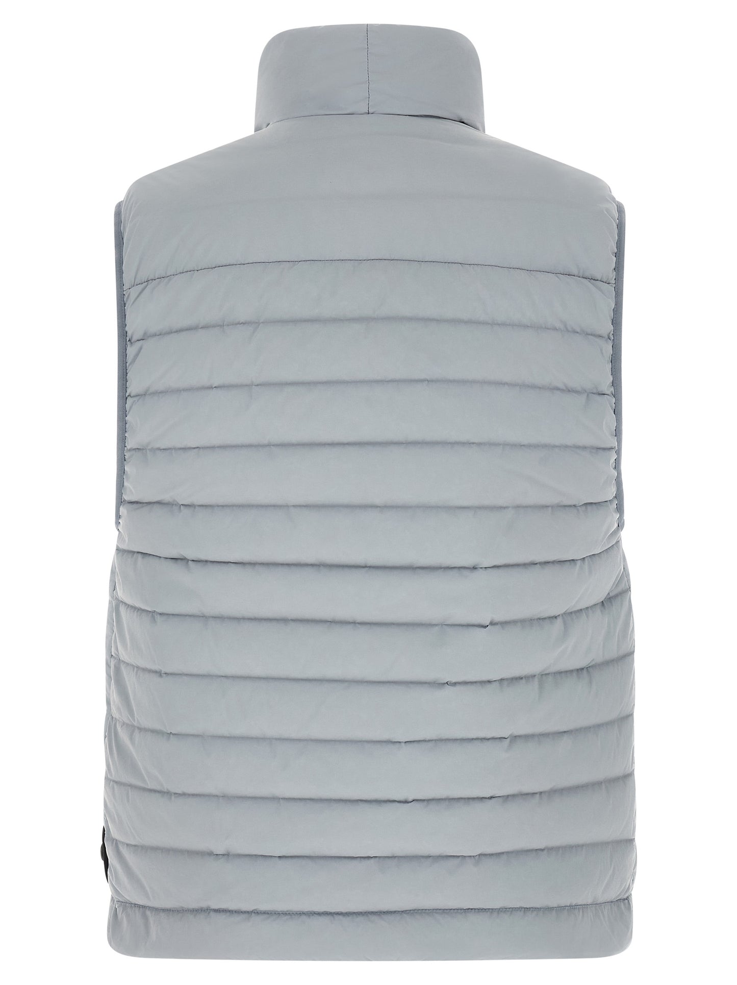 Gray Polyamide Sleeveless Jacket