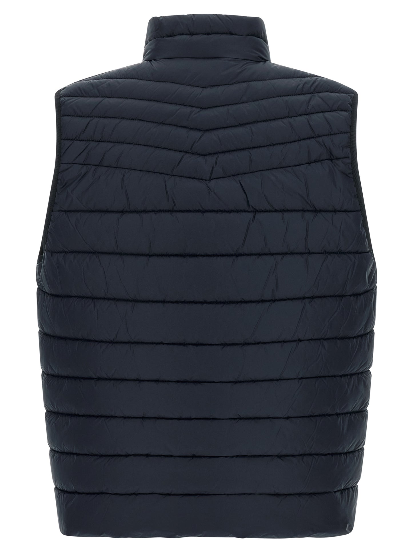 Blue Recycled Polyamide Sleeveless Jacket