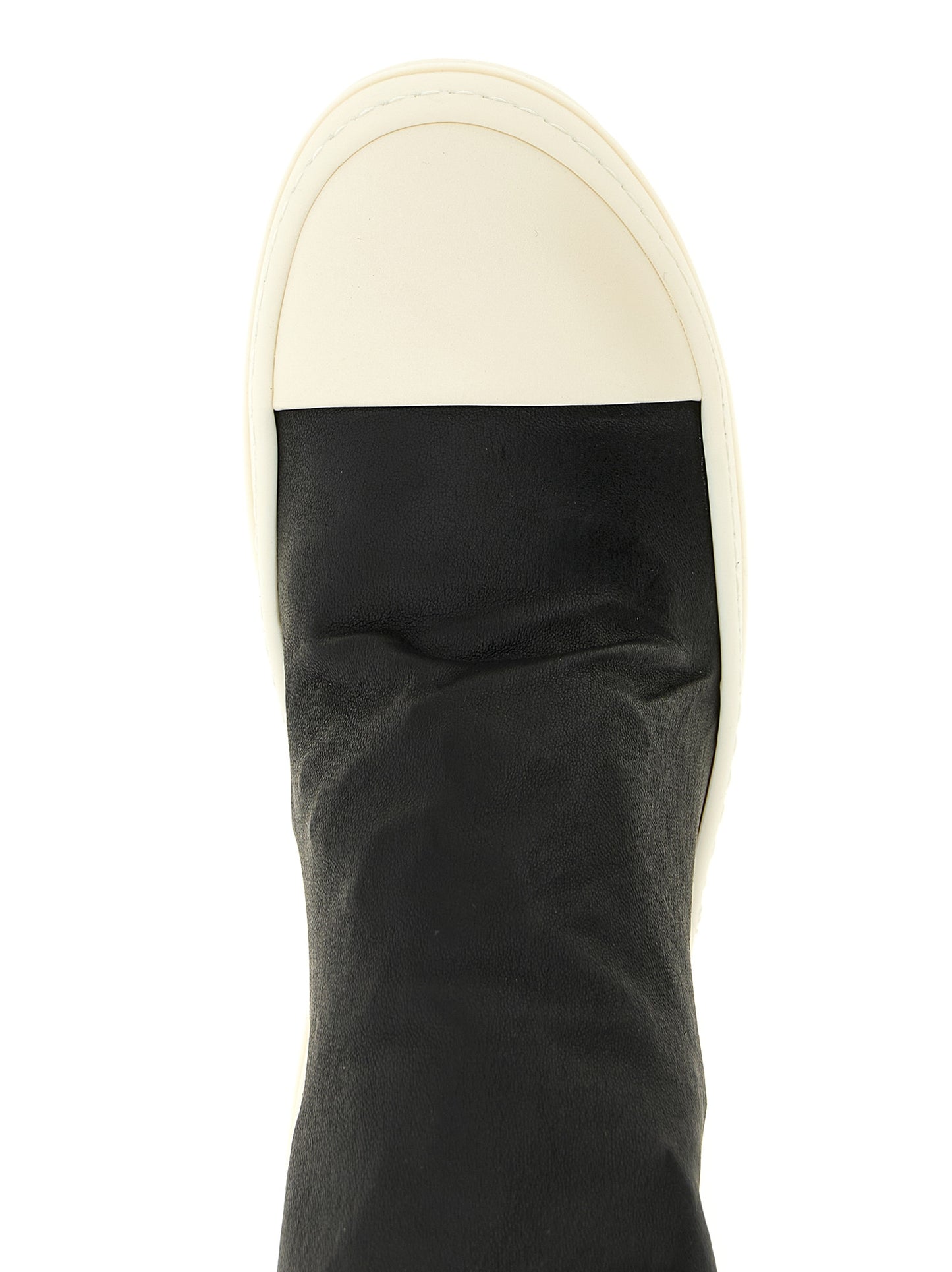 Black Lamb Leather Over The Knee