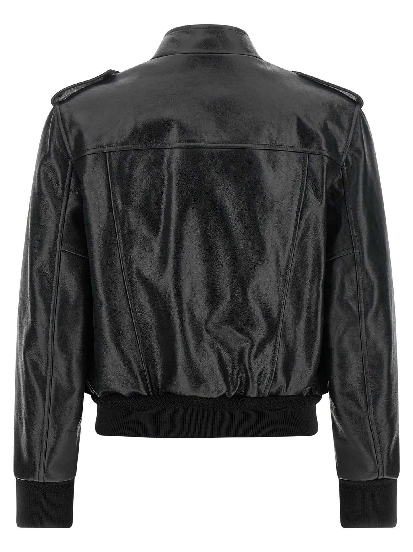 Black Lamb Leather Leather Jacket