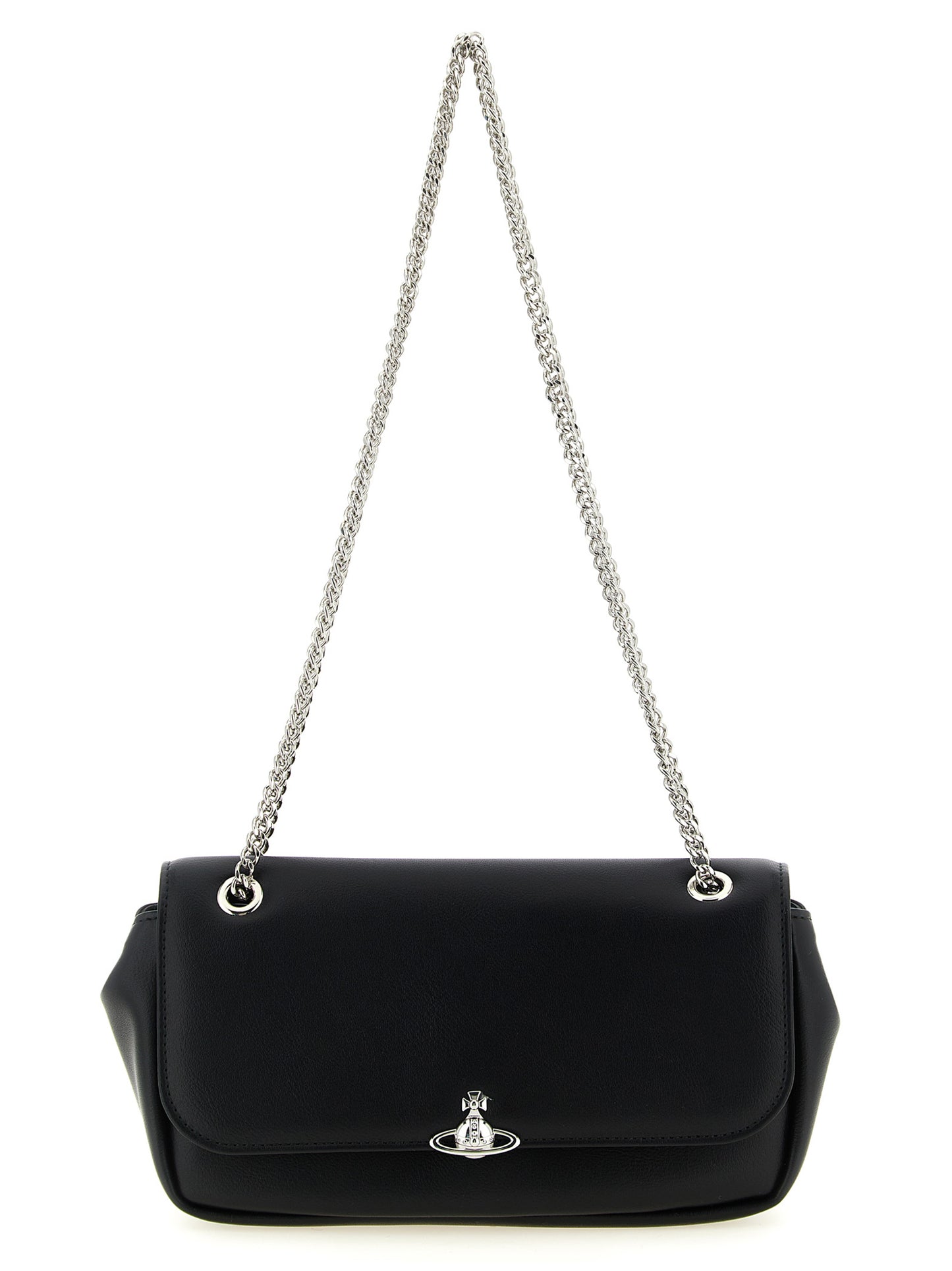 Black Polyester Crossbody Bag