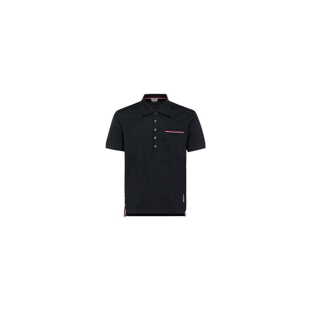 Gray Cotton Polo Shirt