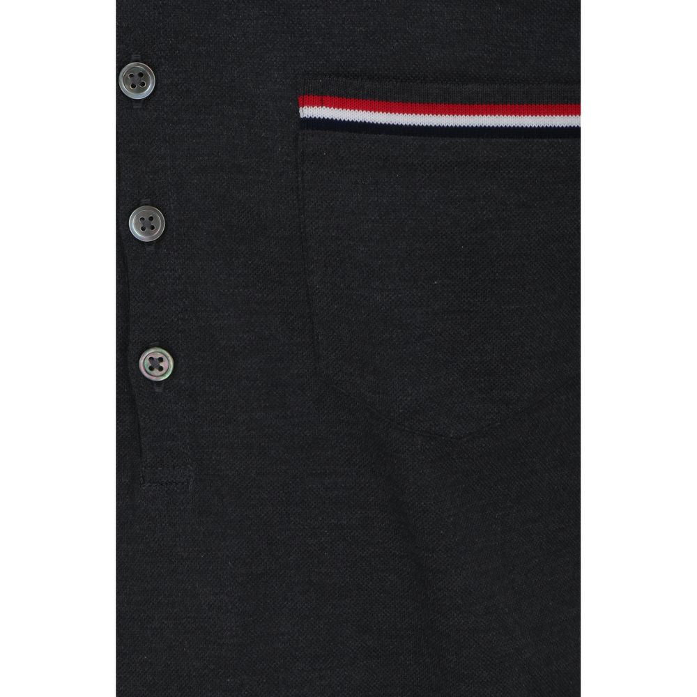 Gray Cotton Polo Shirt
