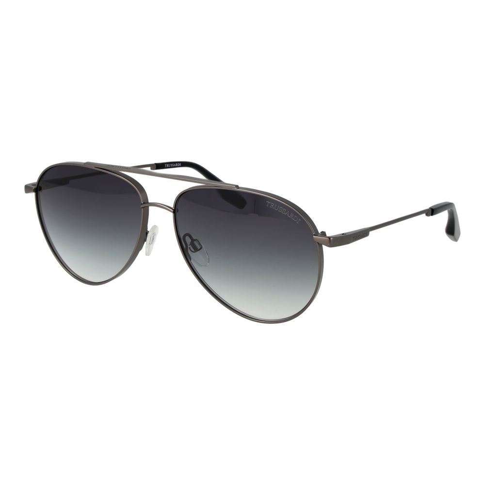 Gray Stainless Steel Sunglasses
