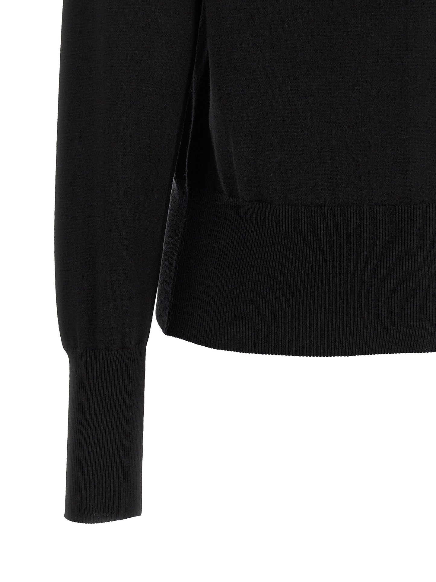 Black Cotton Cardigan