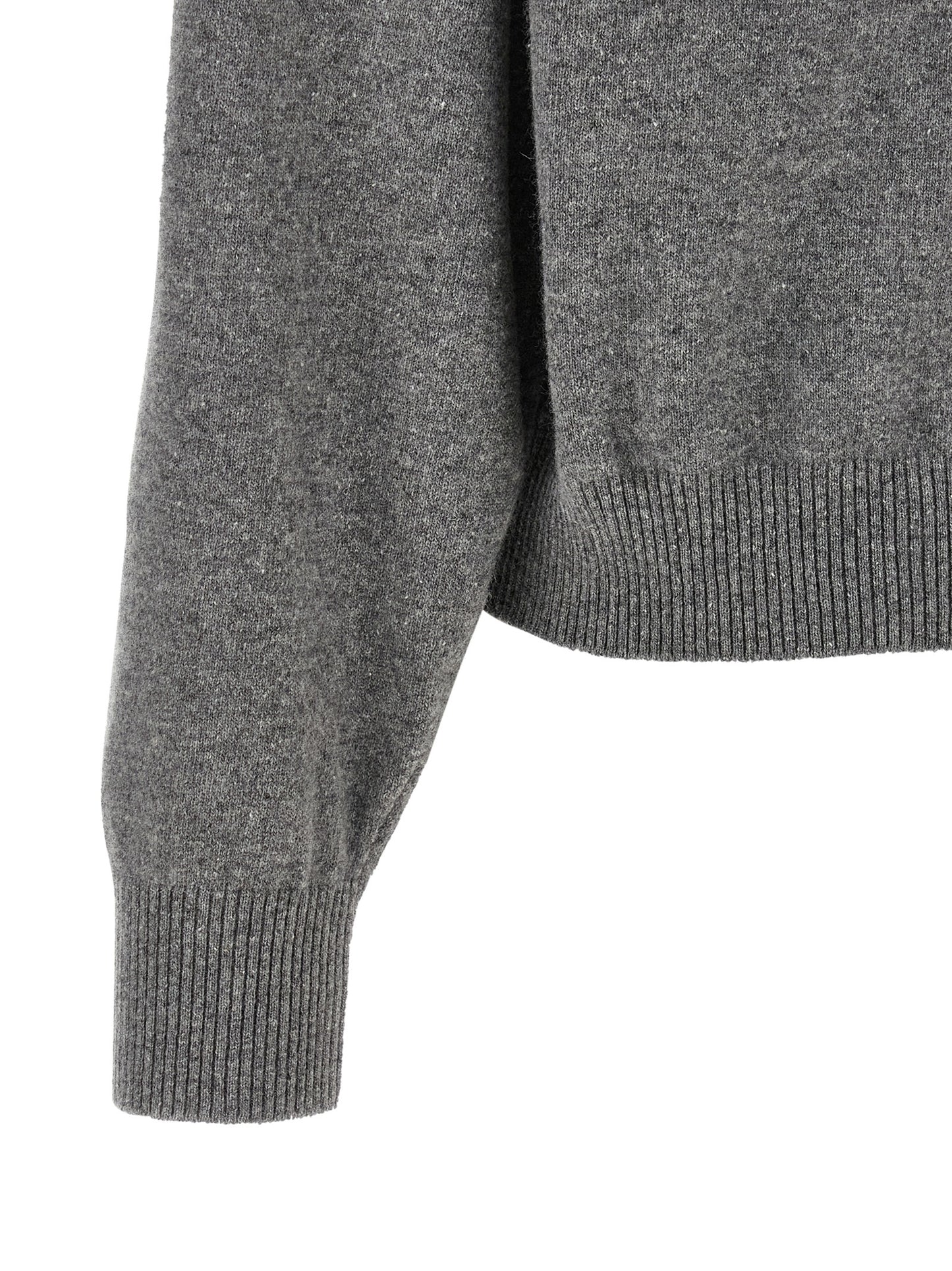 Gray Virgin Wool Cardigan