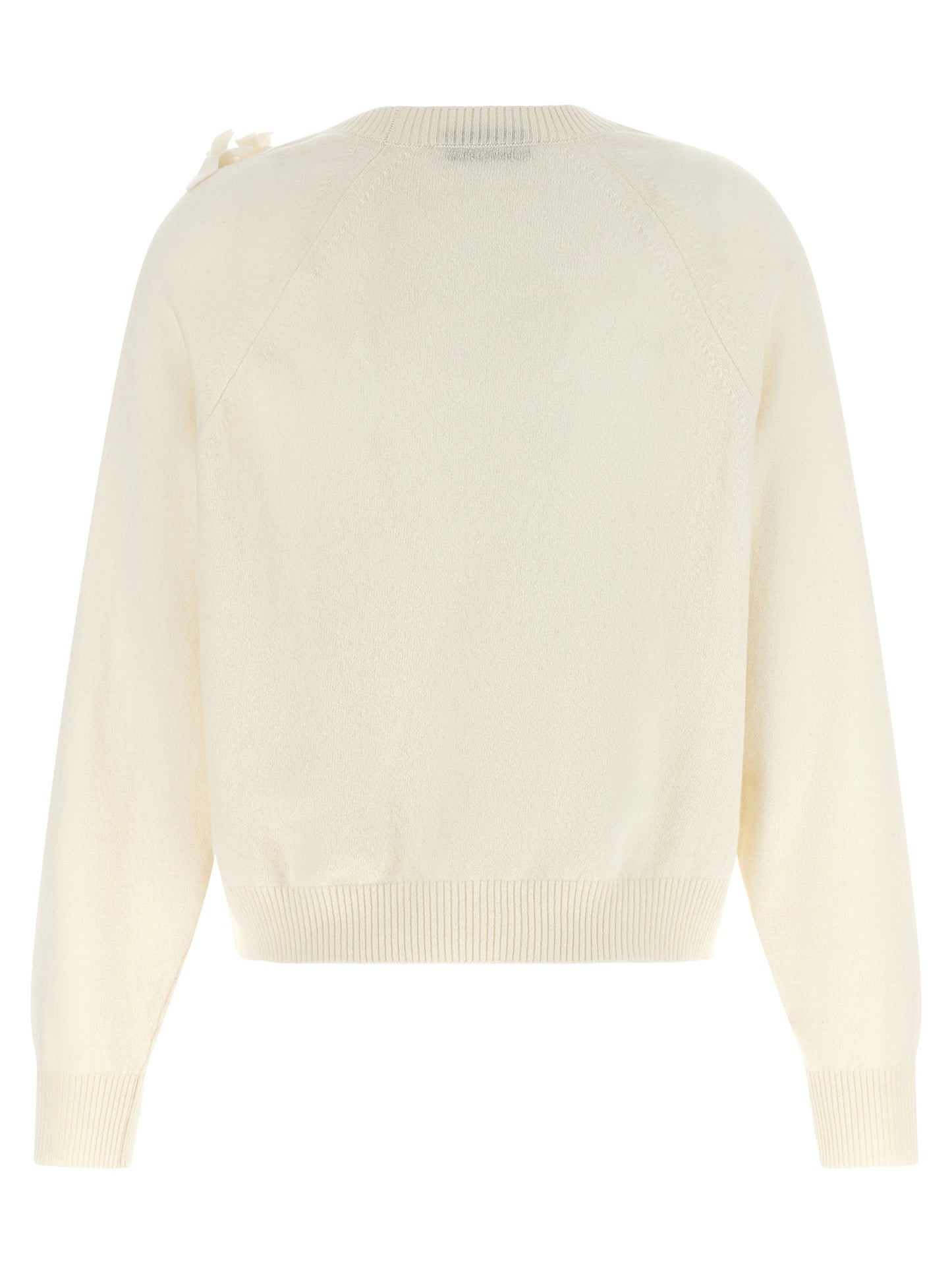 White Virgin Wool Cardigan