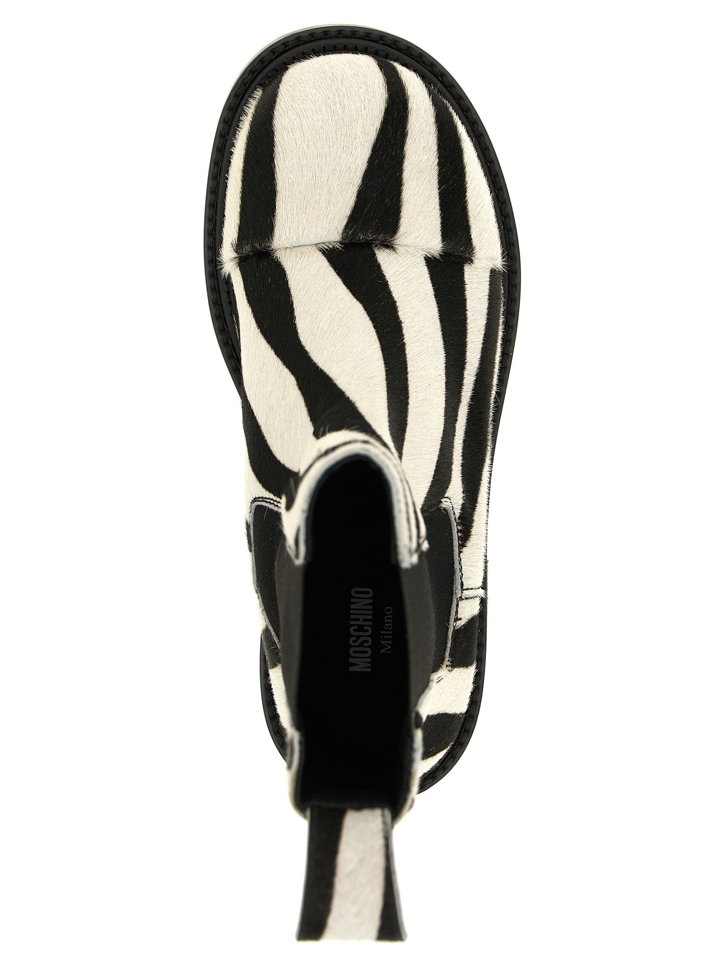 Bicolor Calfskin Ankle Boots