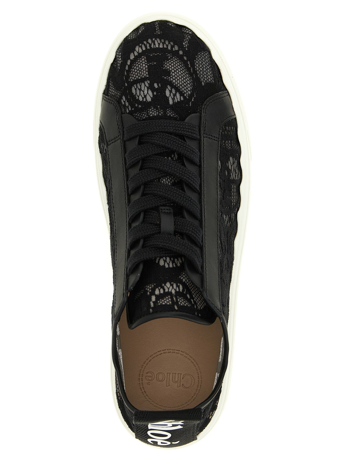 Black Polyamide Low Top Sneakers