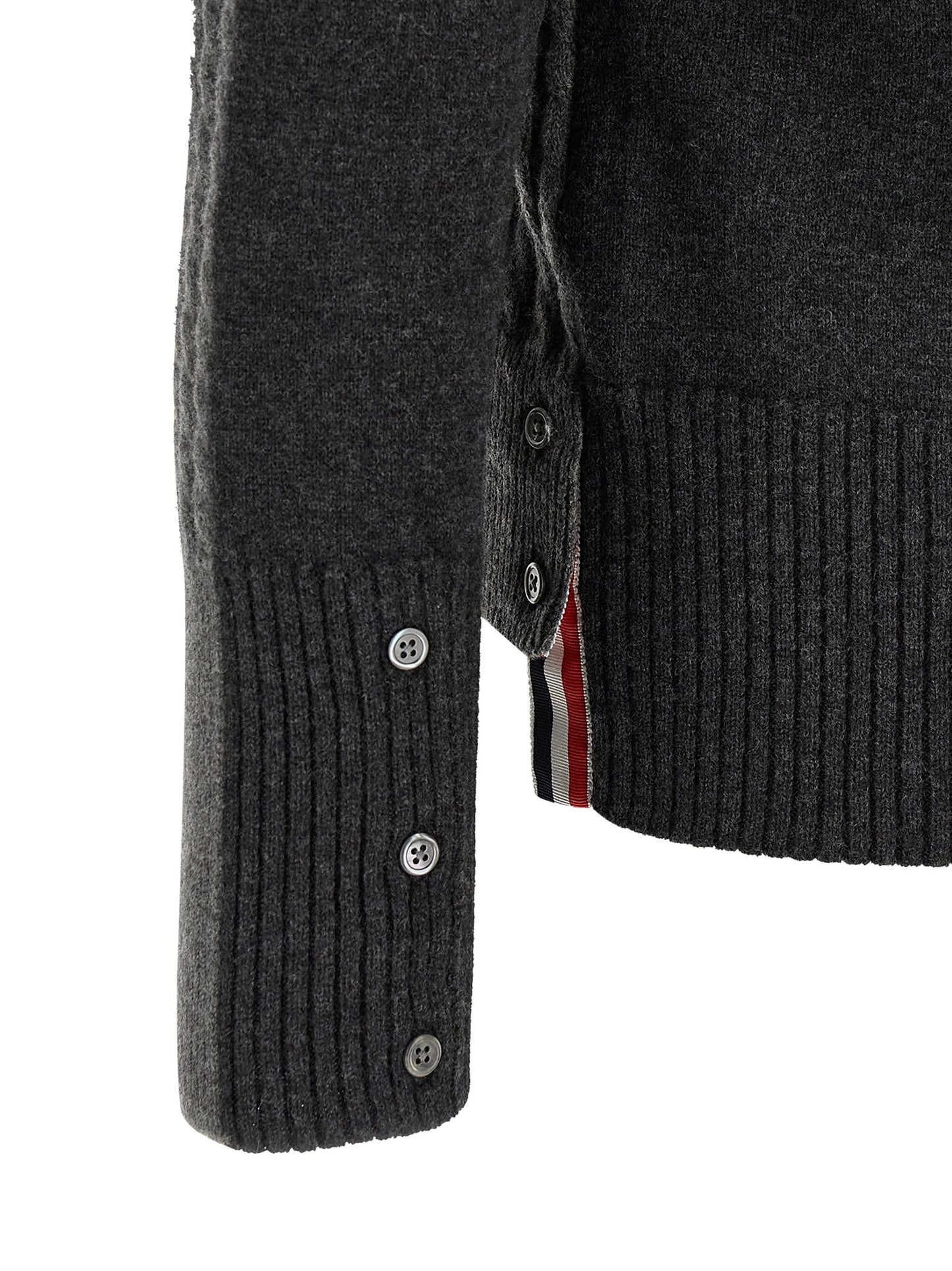 Gray Virgin Wool Polo Shirt