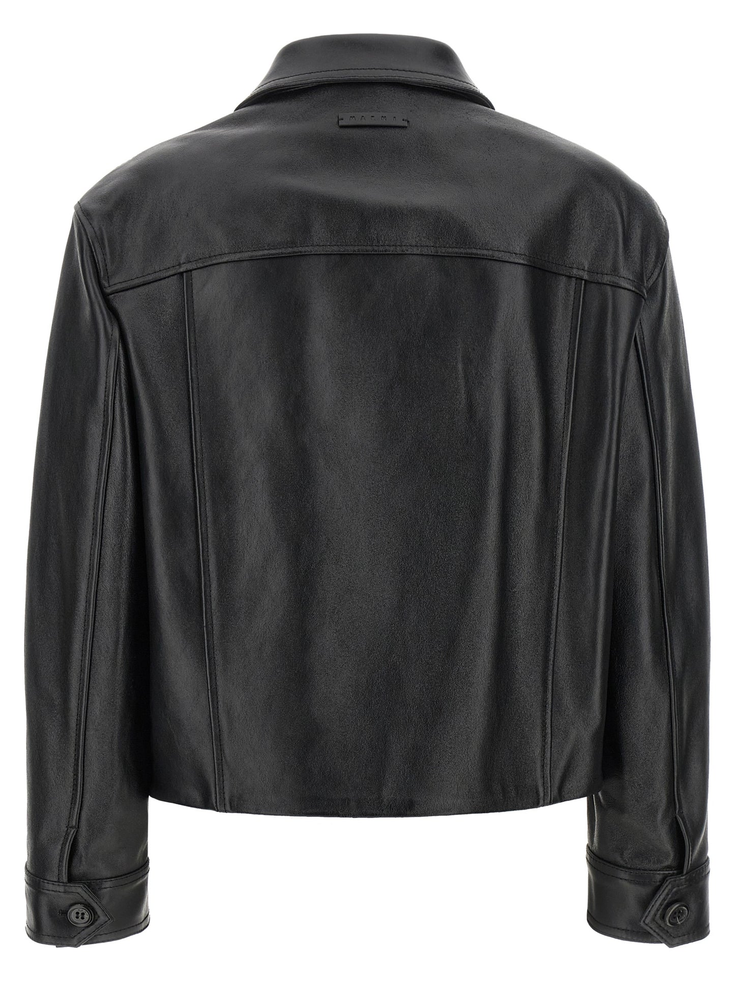 Black Calfskin Leather Jacket