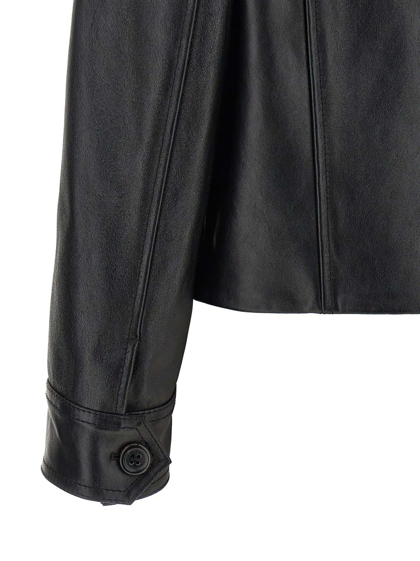 Black Calfskin Leather Jacket
