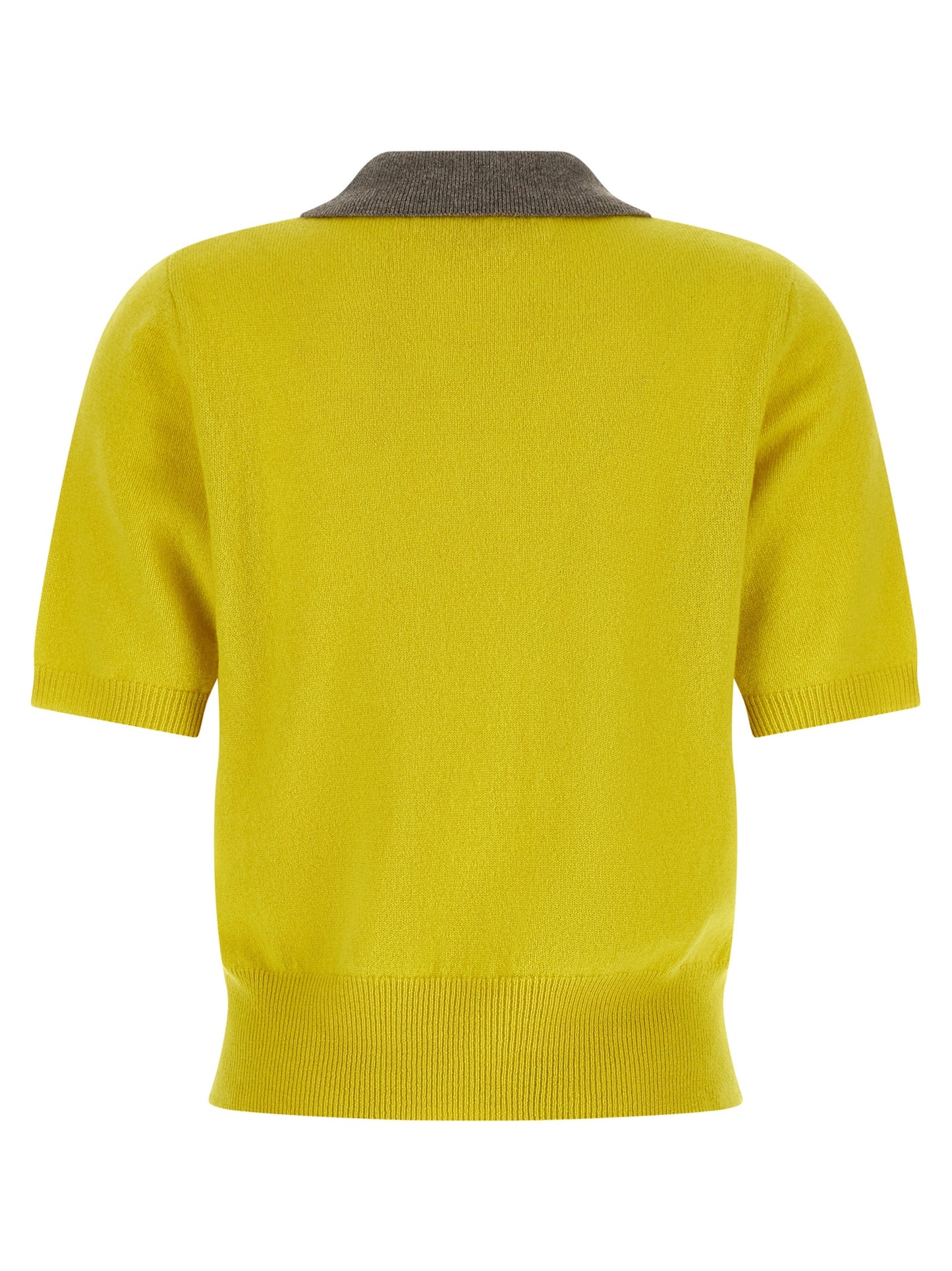 Bicolor Cashmere Polo Shirt
