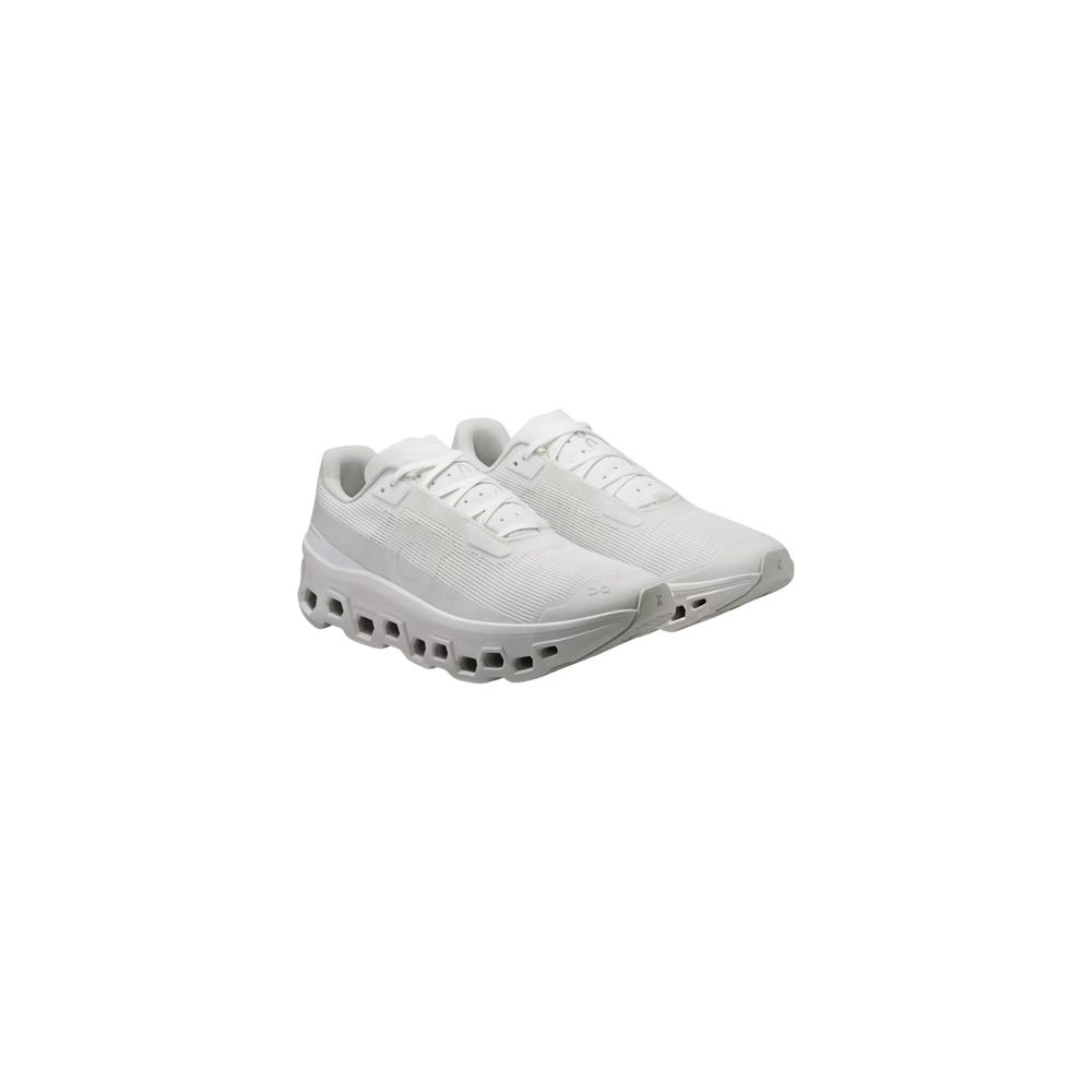 White Synthetic Athletic Sneakers