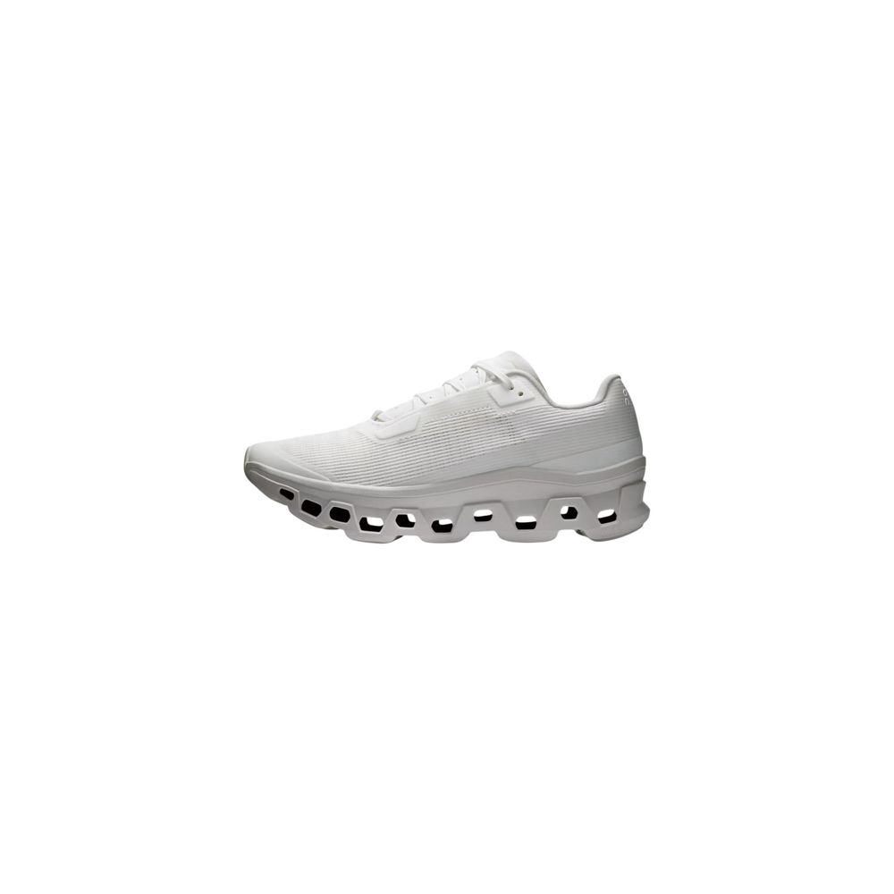 White Synthetic Athletic Sneakers