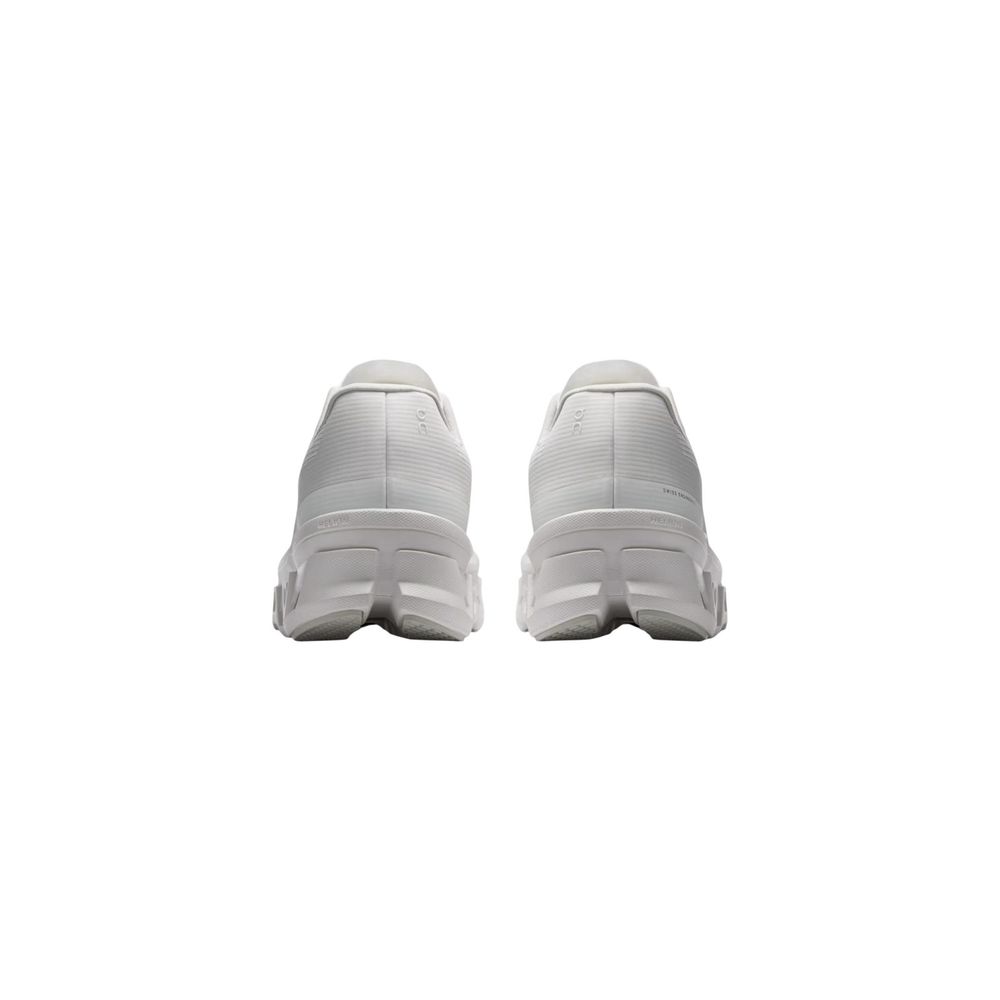 White Synthetic Athletic Sneakers