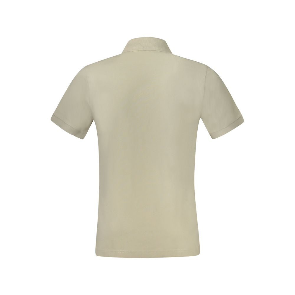 Beige Cotton Men's Polo