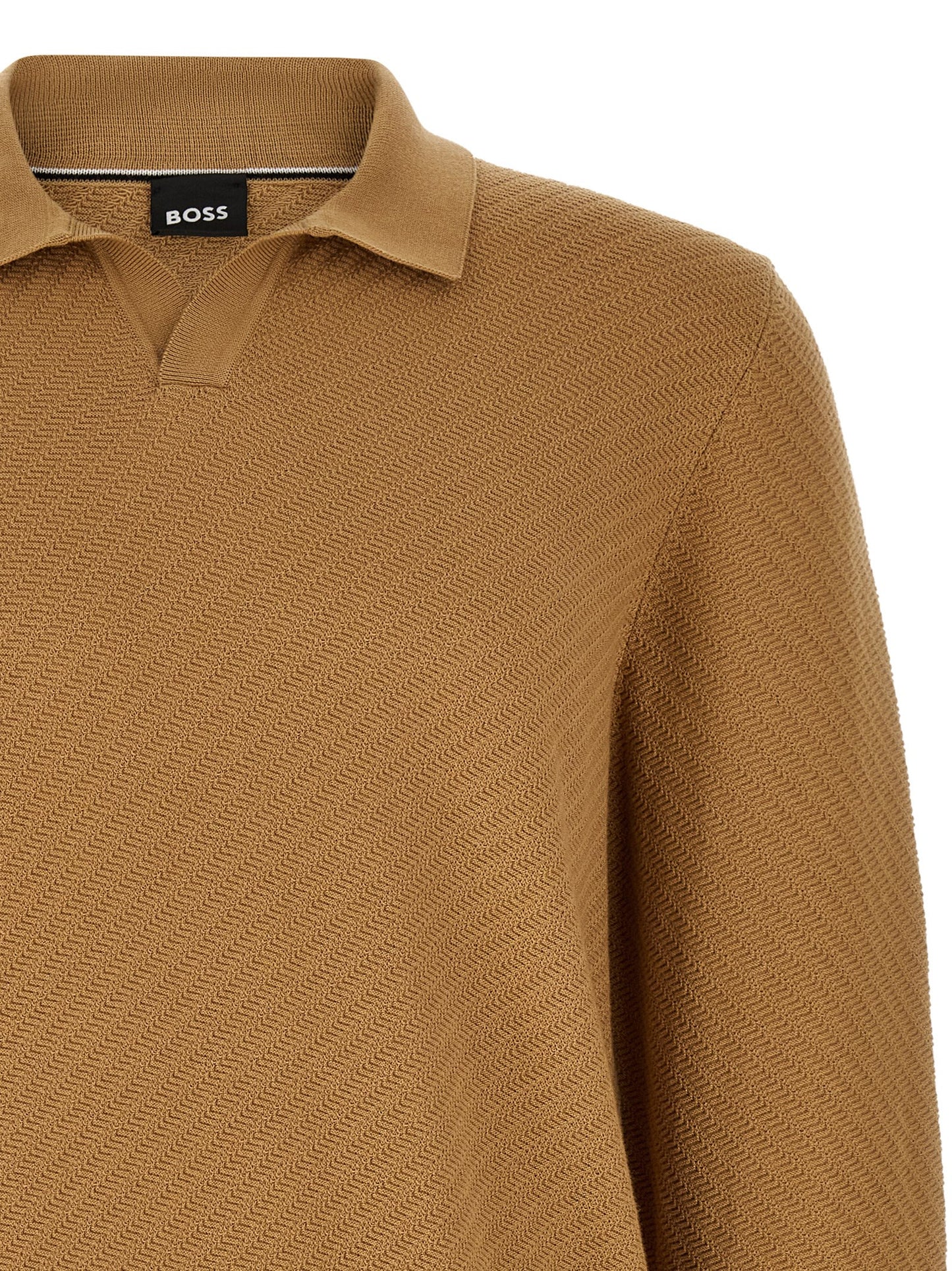 Brown Cotton Polo Shirt