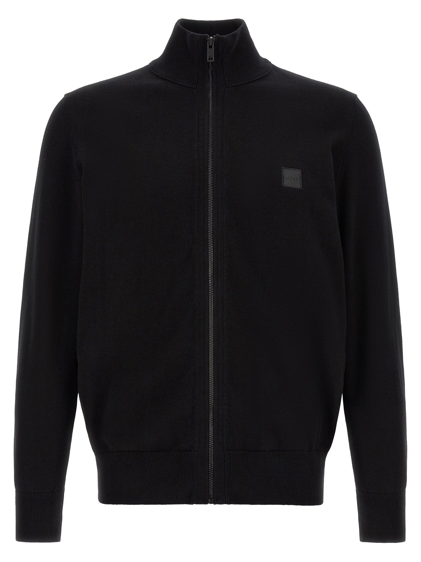 Black Cotton Cardigan