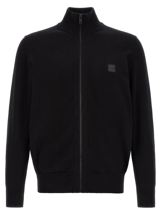 Black Cotton Cardigan
