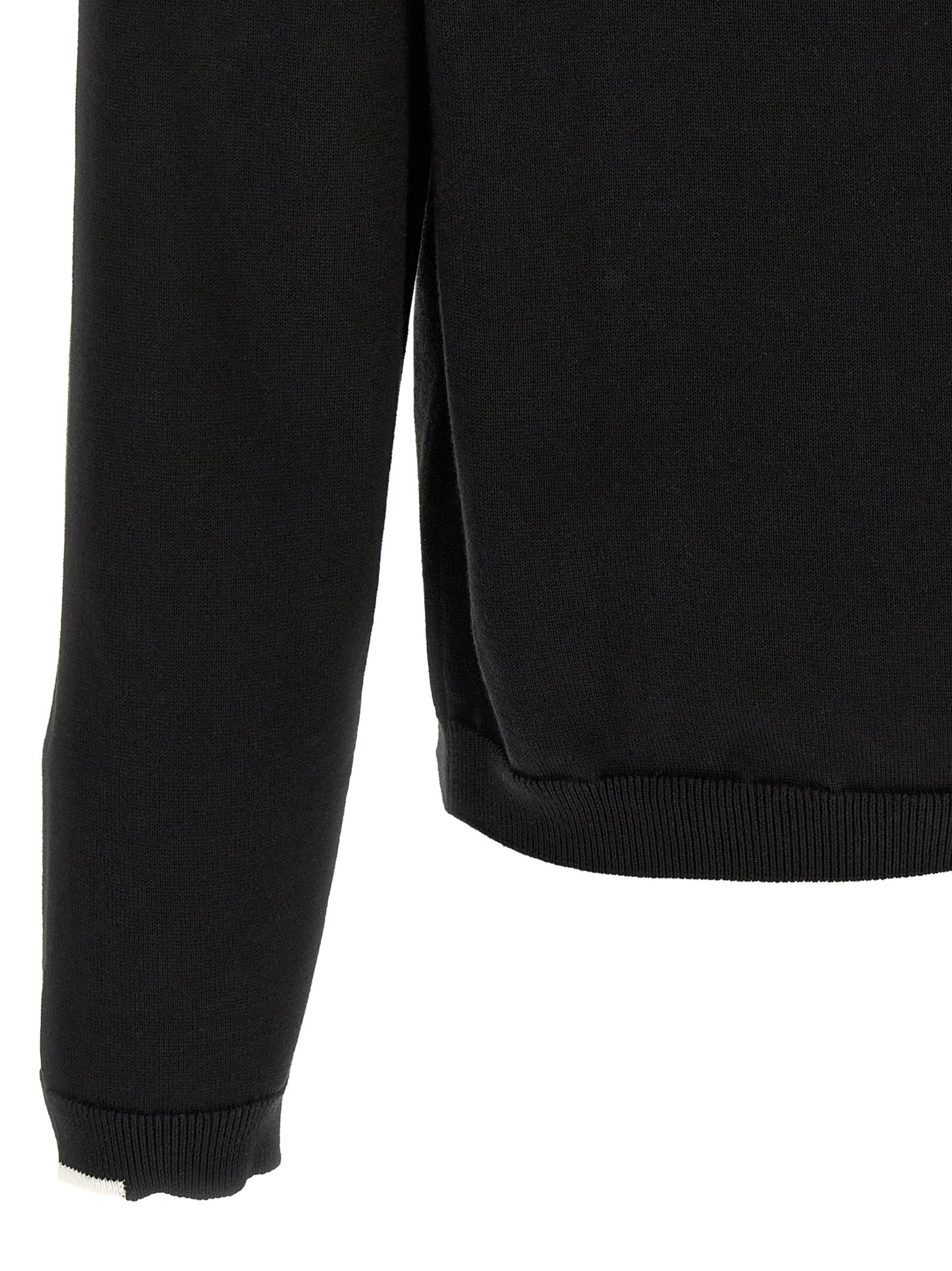 Black Cotton Cardigan