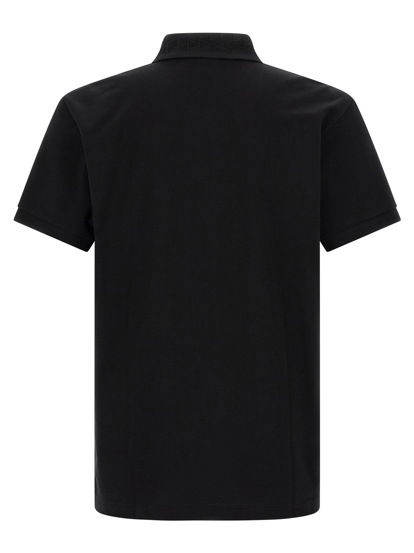 Black Cotton Polo Shirt