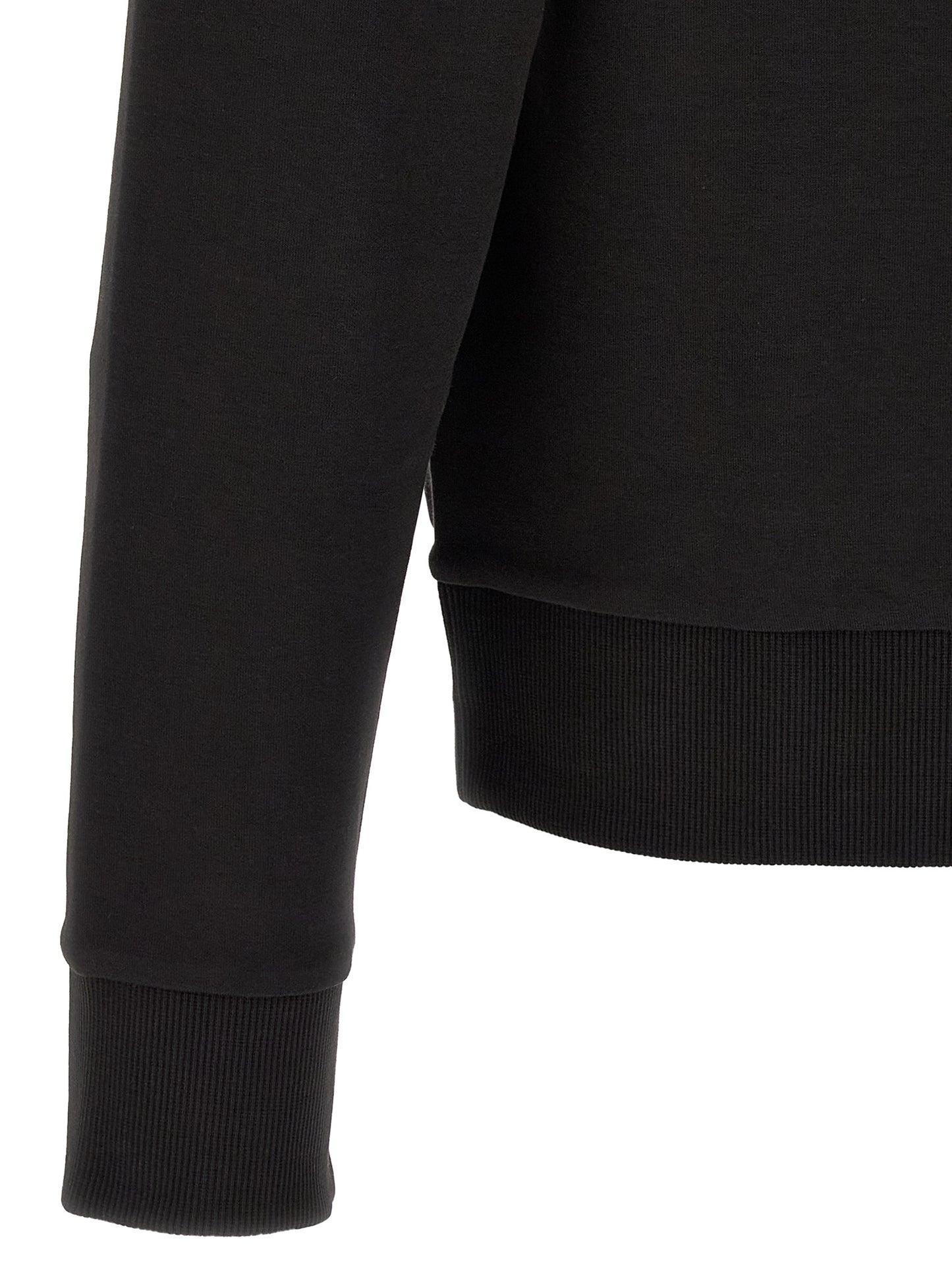 Black Cotton Sweatshirt