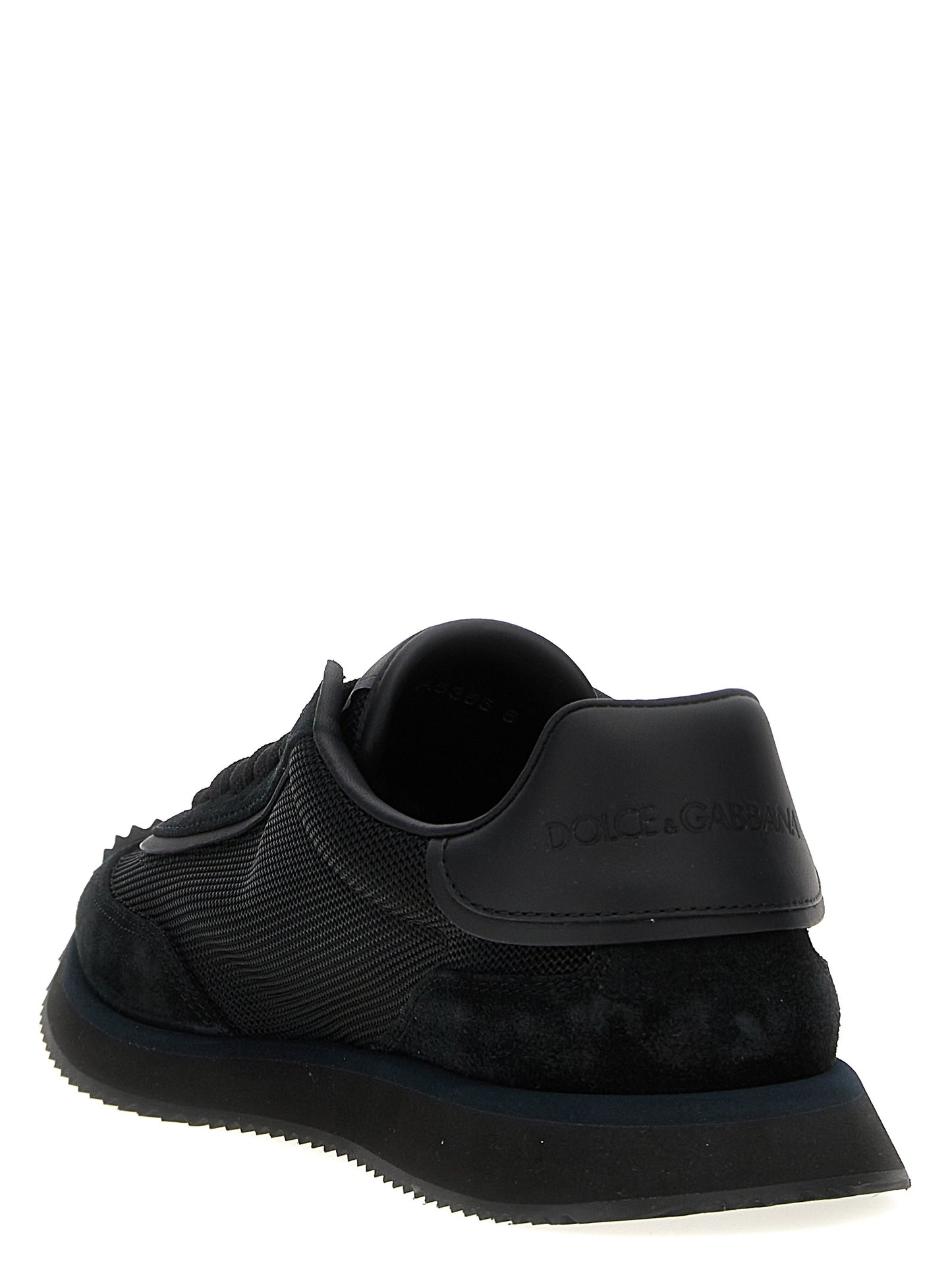 Black Calfskin Athletic Sneakers