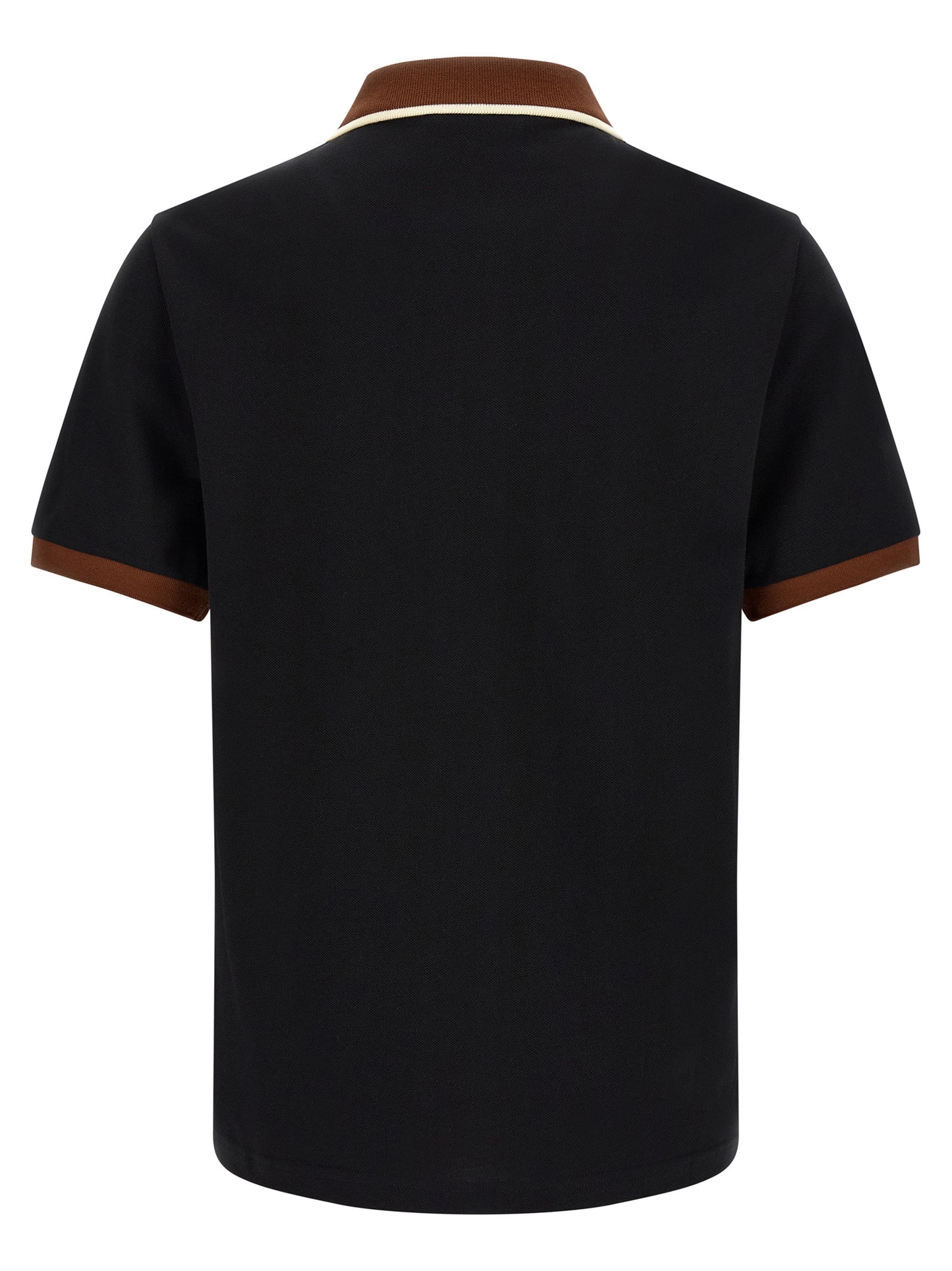 Black Cotton Polo Shirt