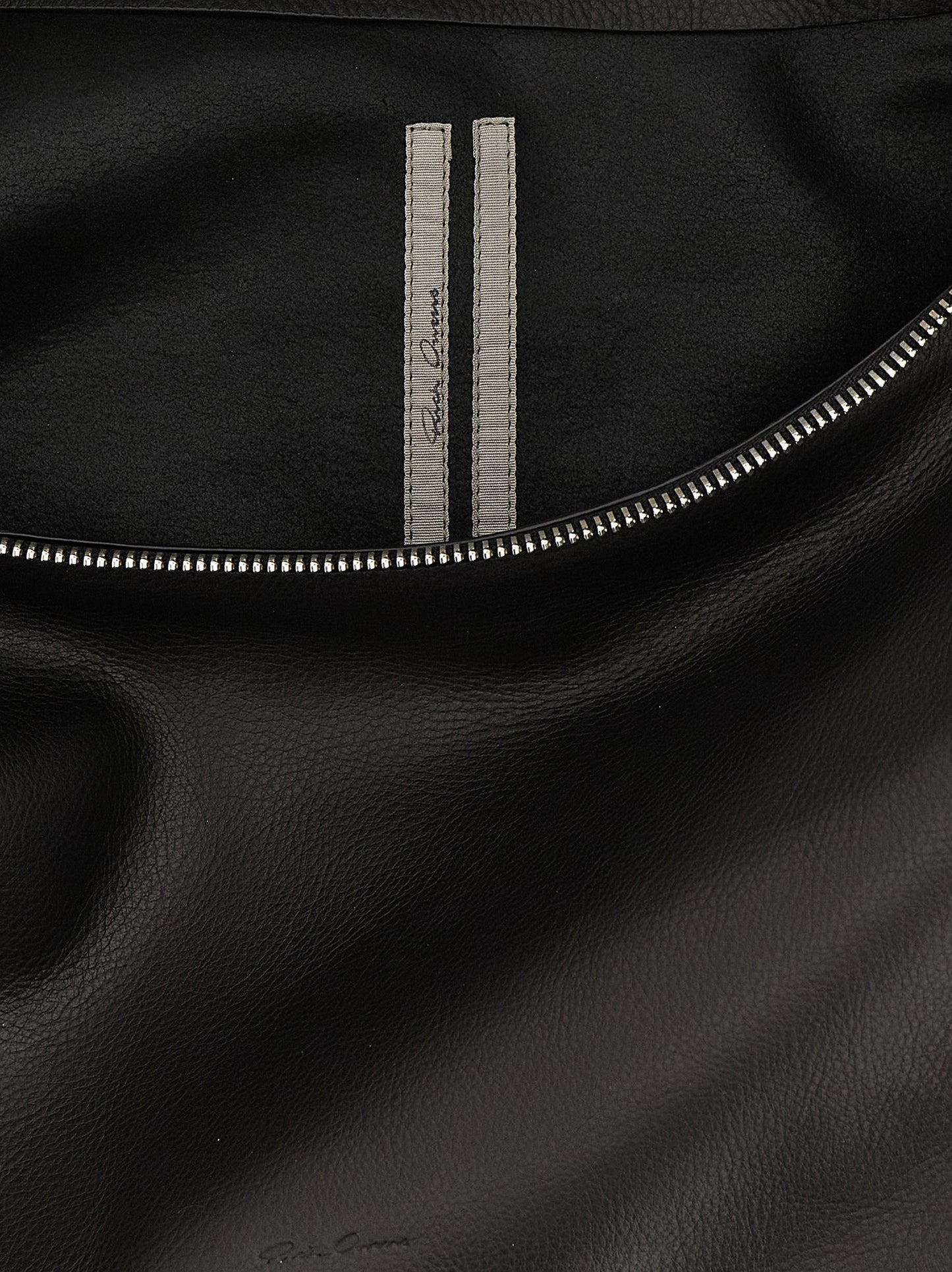 Black Calfskin Shoulder Bag