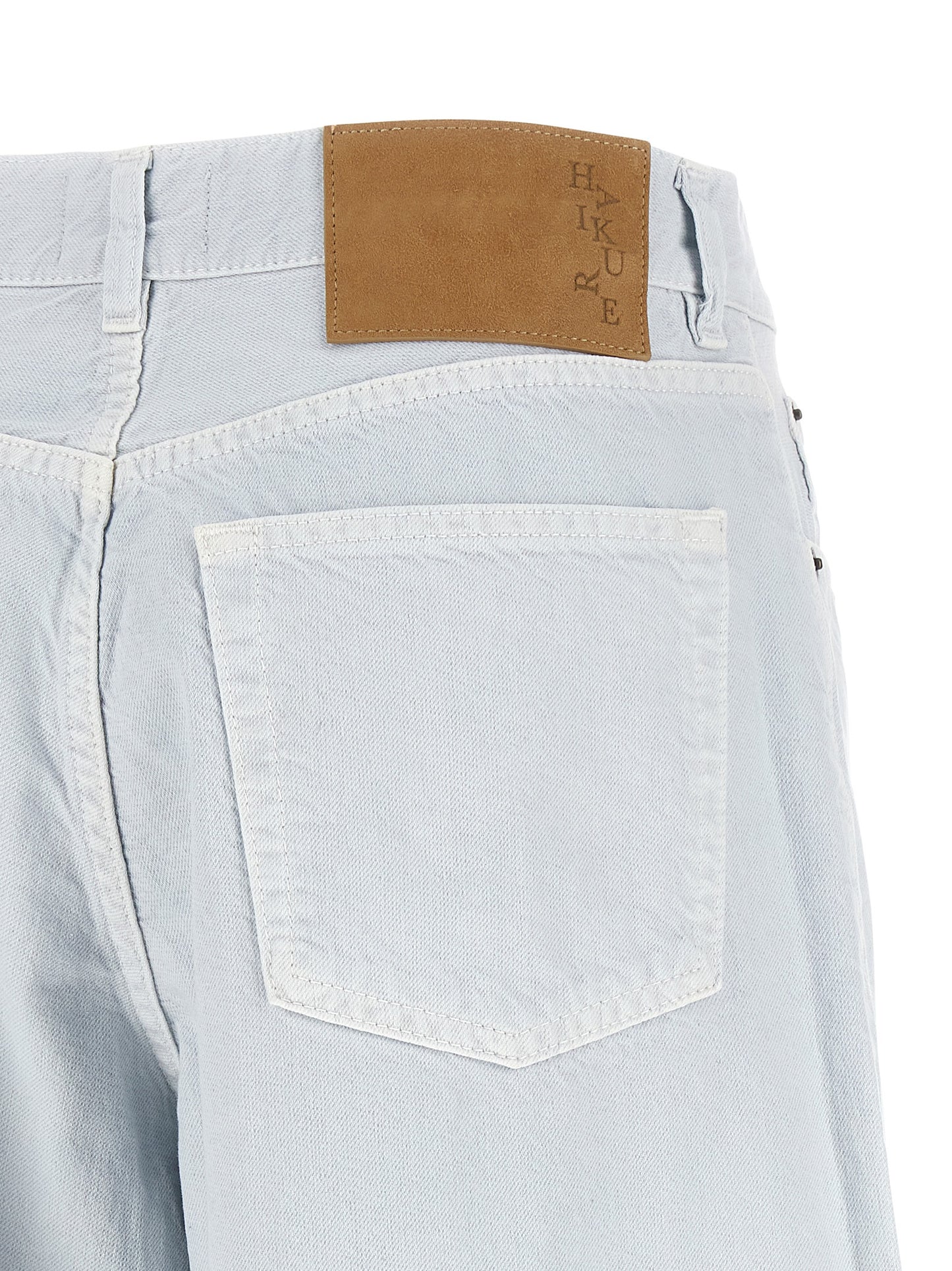 White Cotton Relaxed Fit Jeans