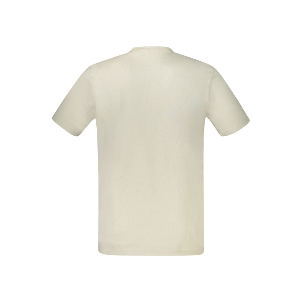 Beige Cotton Men's T-Shirt