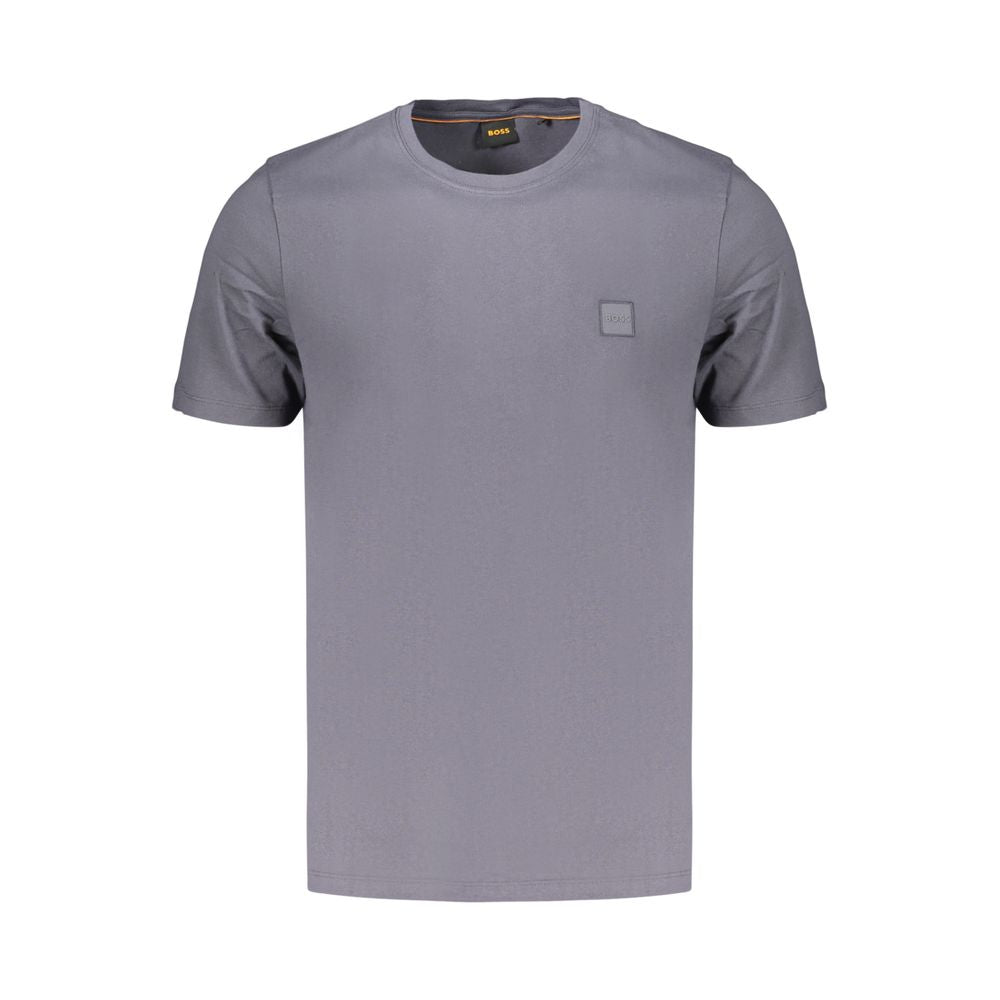 Blue Cotton Men's T-Shirt