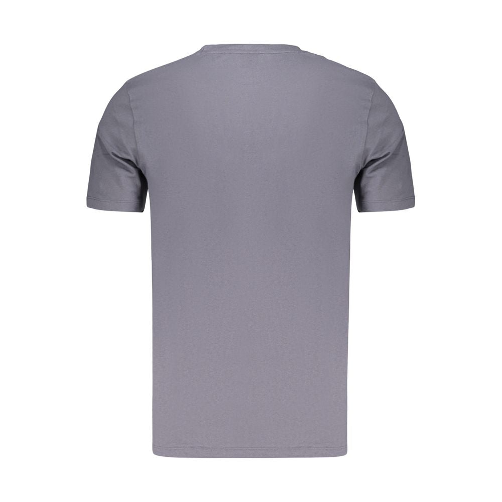 Blue Cotton Men's T-Shirt