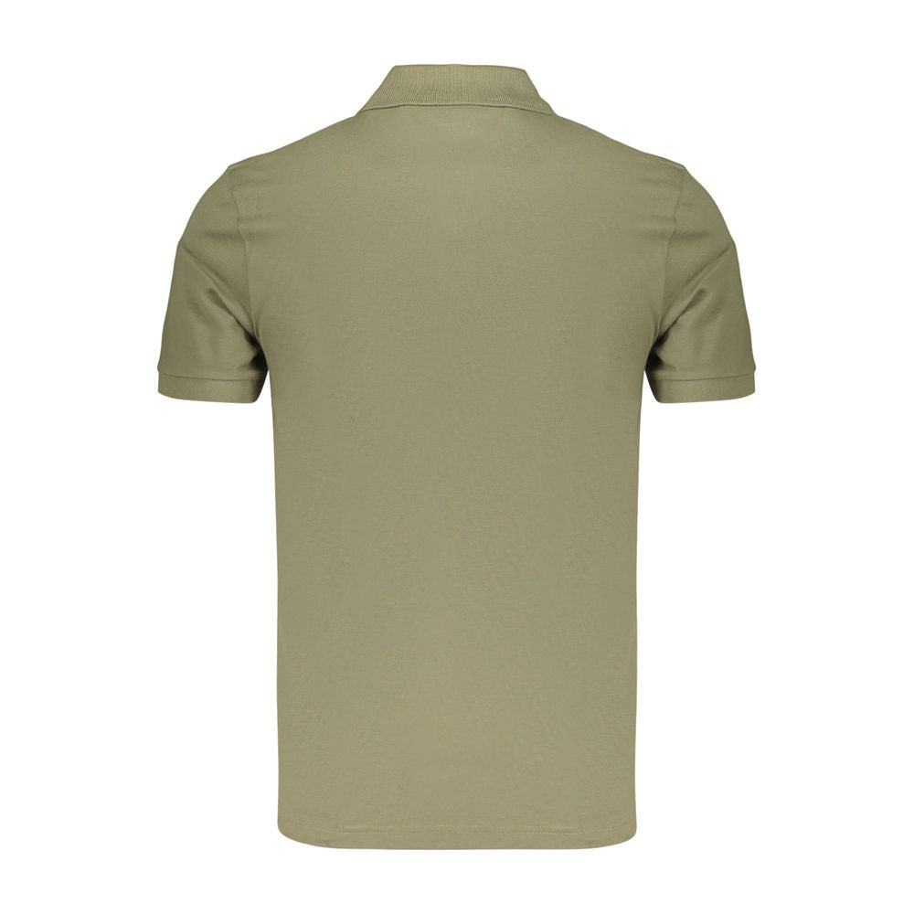 Green Cotton Men's Polo Shirt