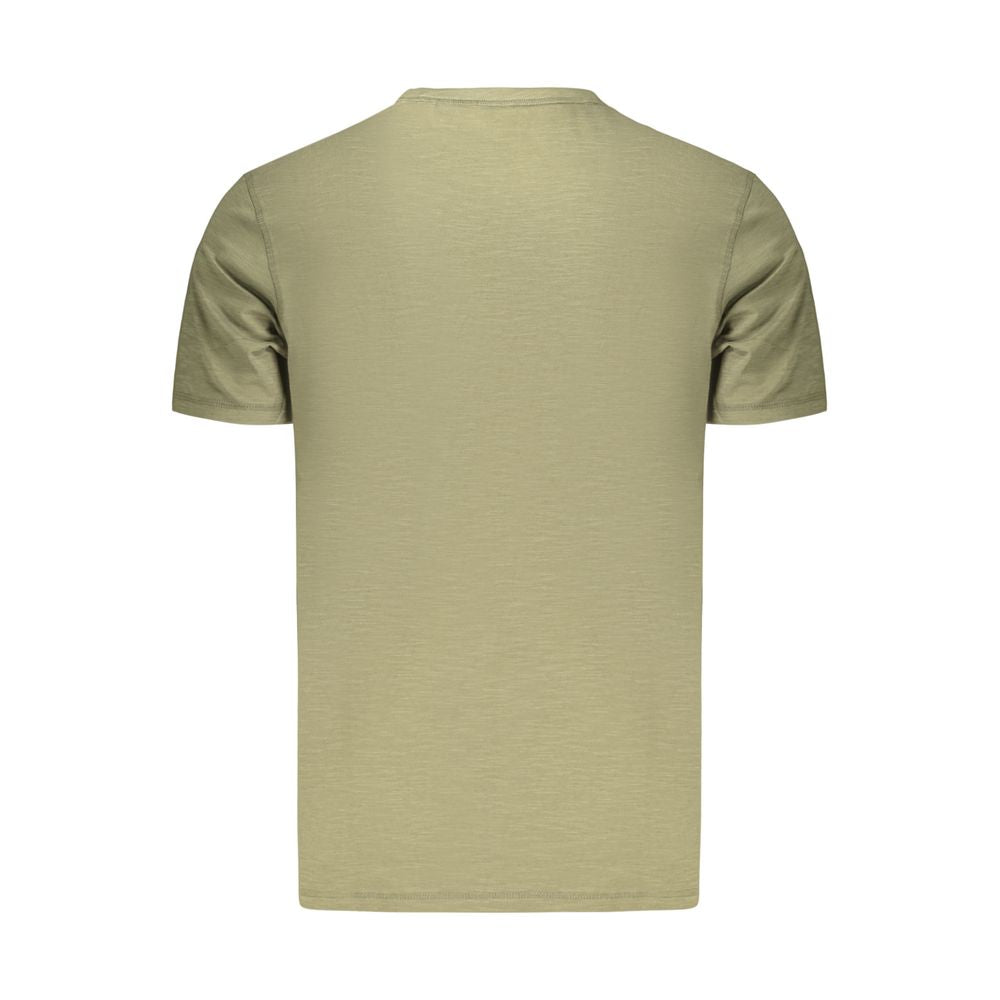 Green Cotton Men's T-Shirt