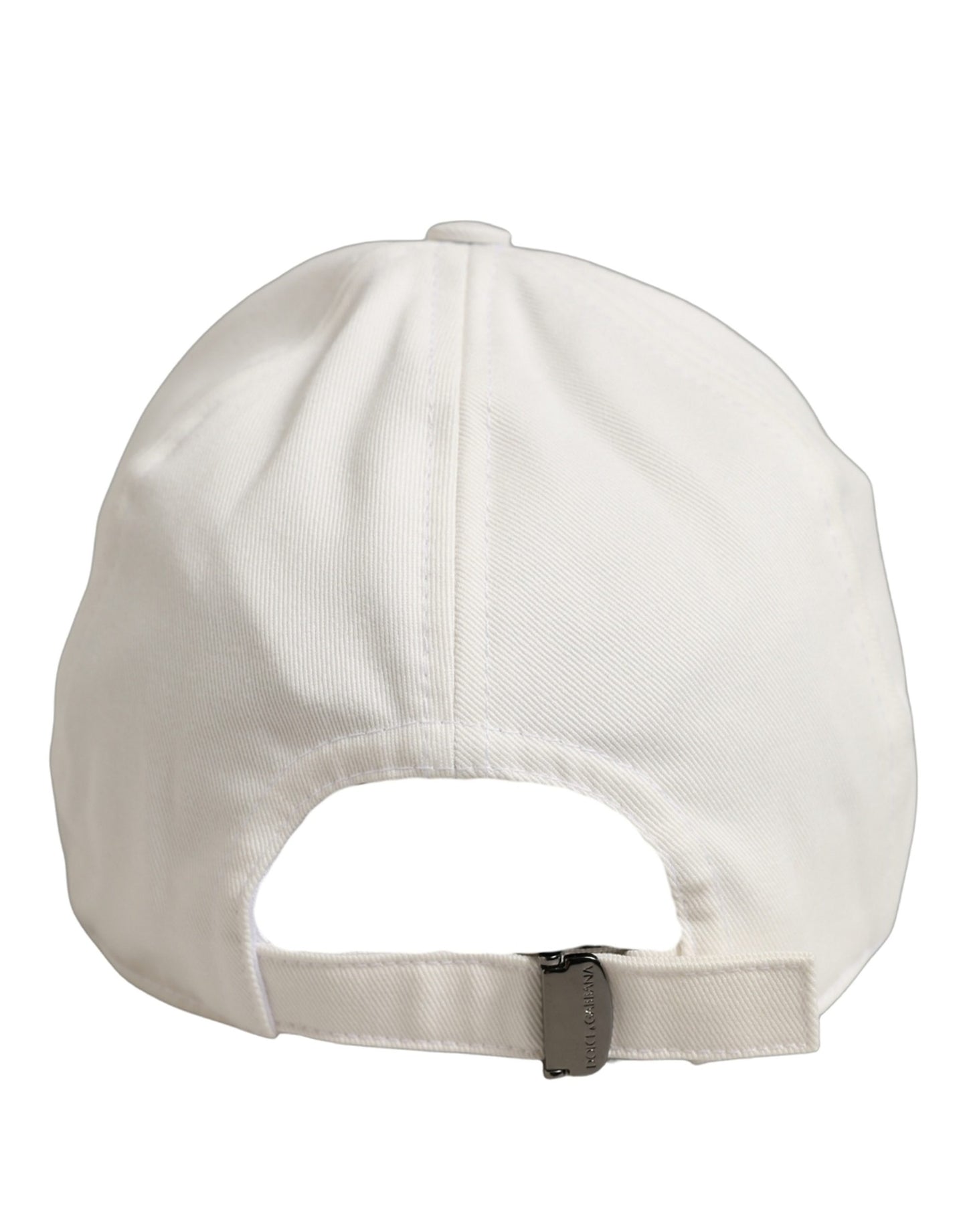 Men White Cotton Baseball Capello 6 Panels Hat