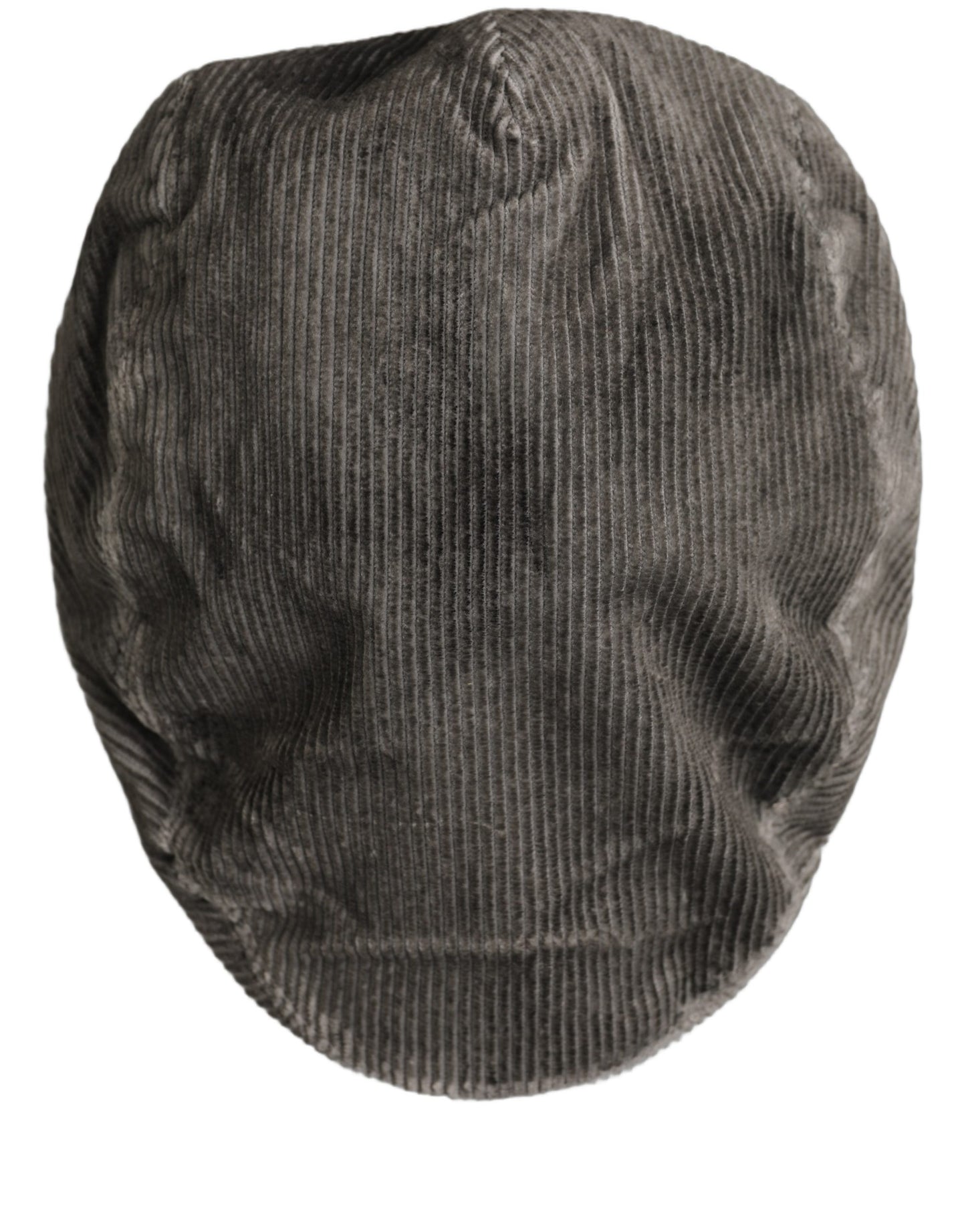Men Grey Cotton Corduroy Cloth Newsboy Cap Hat