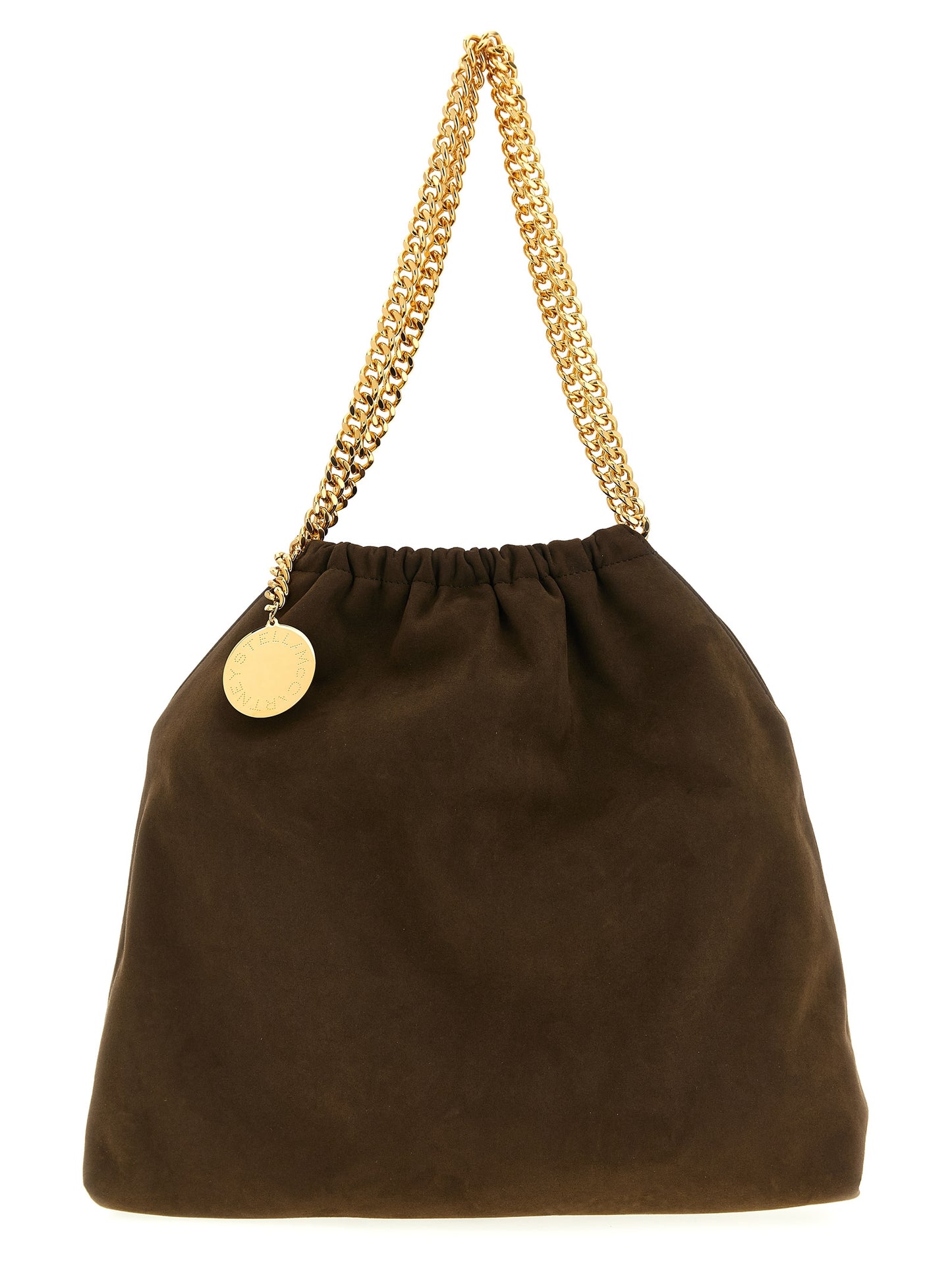 Brown Polyester Shoulder Bag