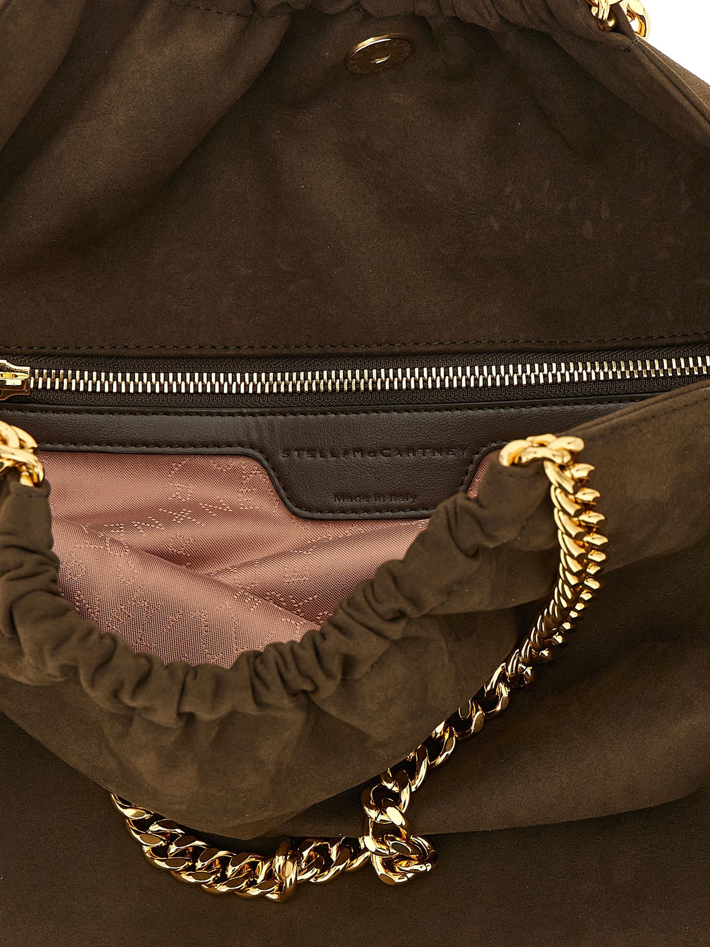 Brown Polyester Shoulder Bag